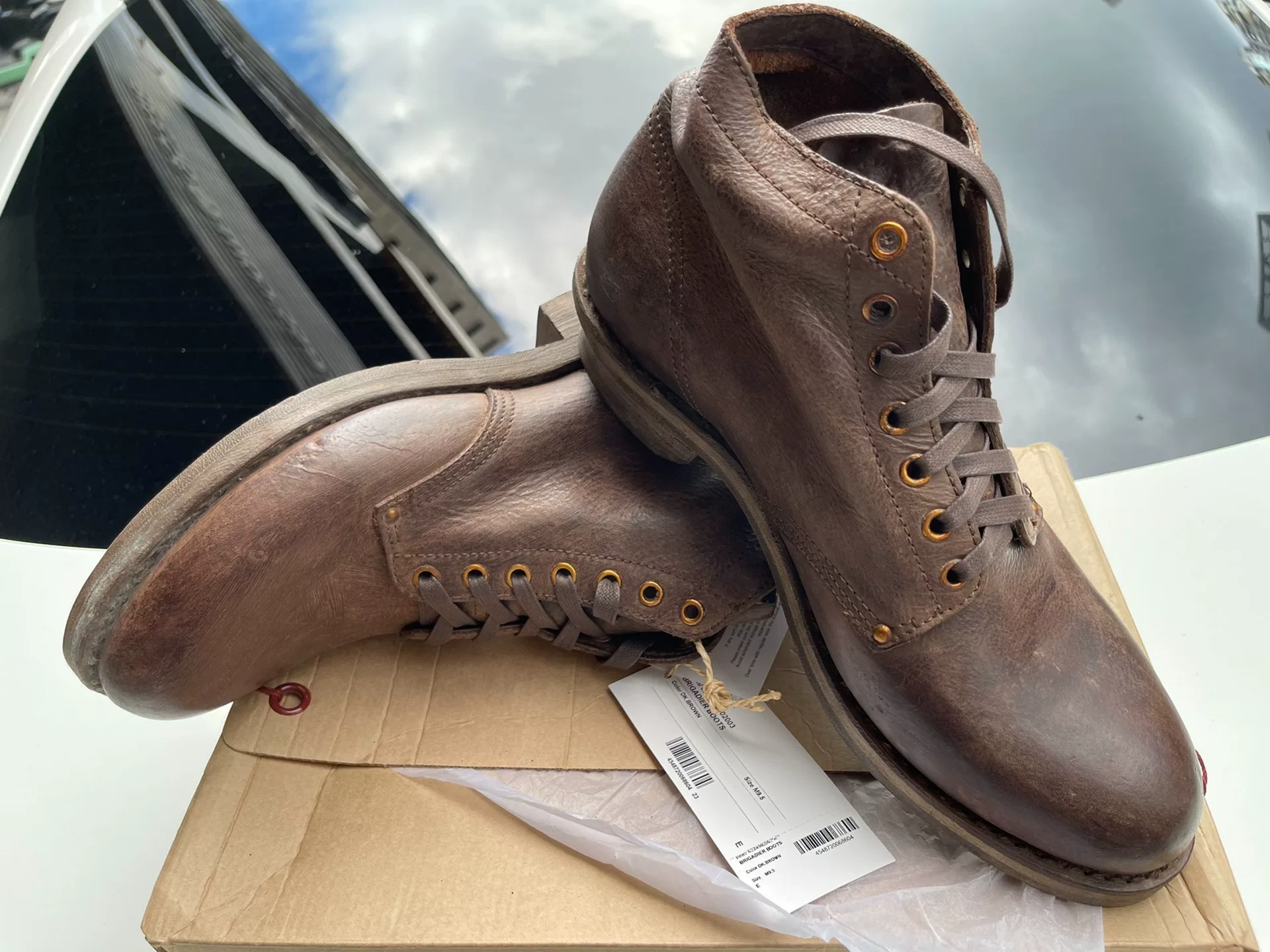 VISVIM 24SS ICT 7-Eyelet Leather Boots — front