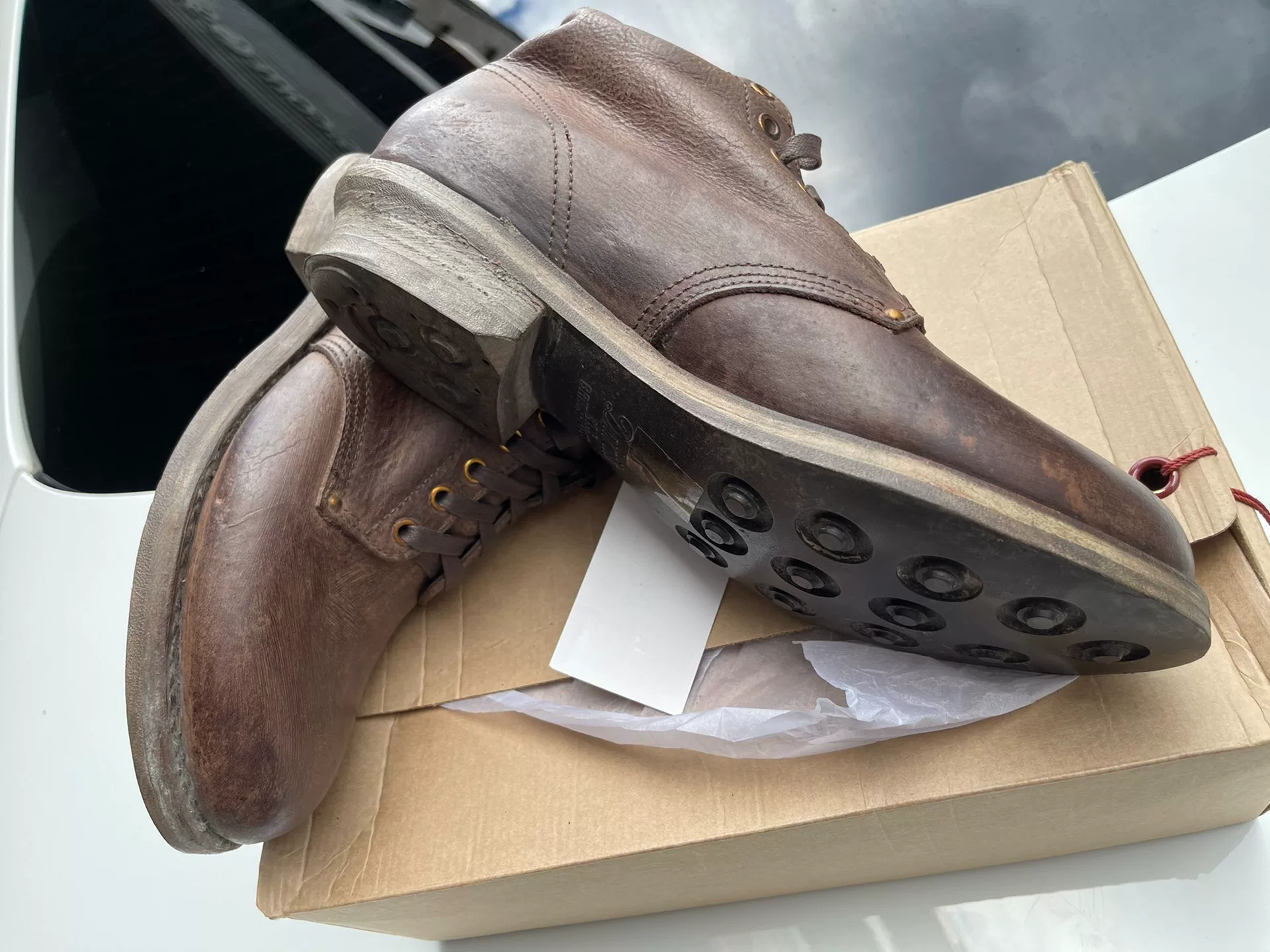 VISVIM 24SS ICT 7-Eyelet Leather Boots — detail