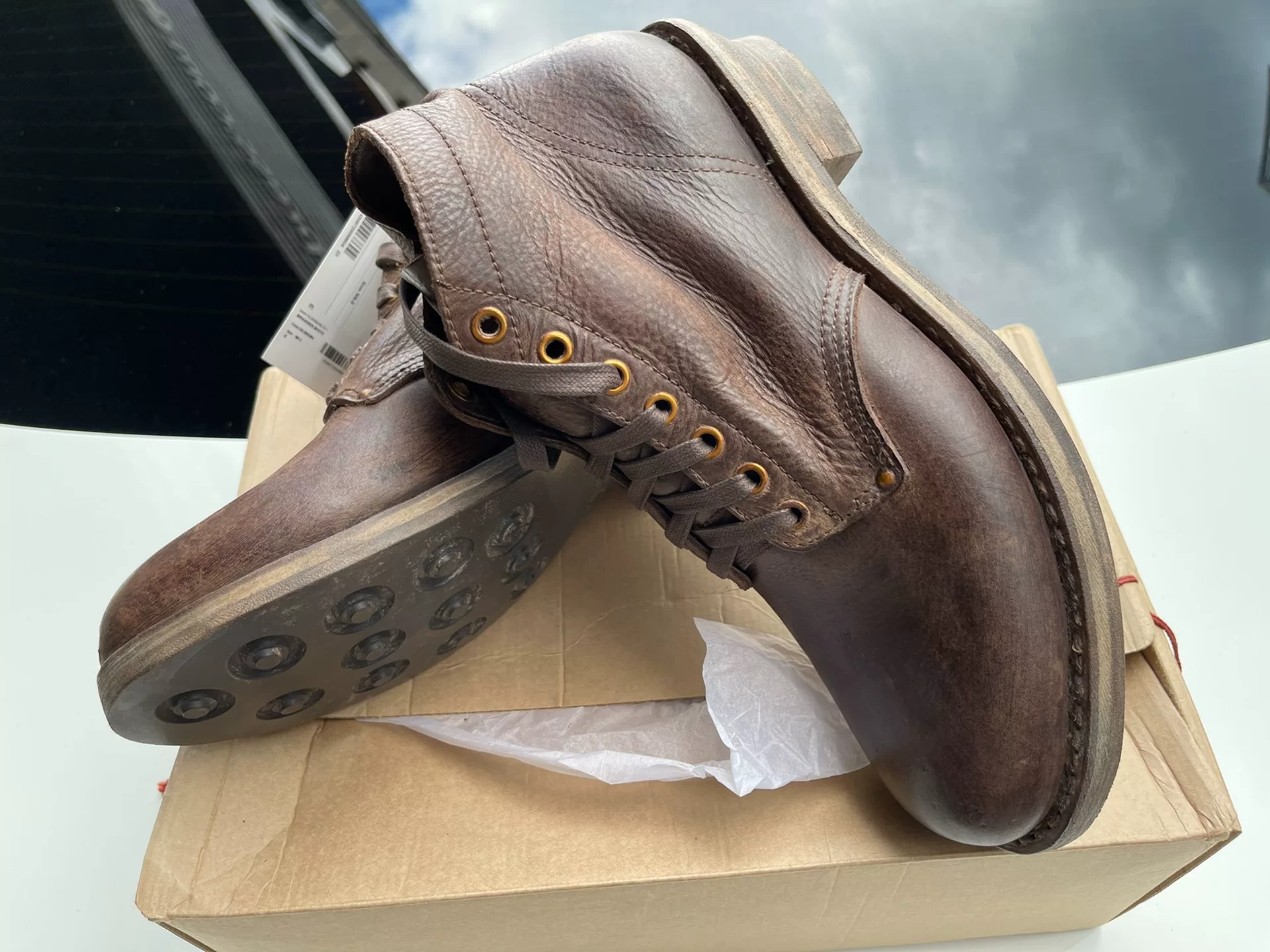 VISVIM 24SS ICT 7-Eyelet Leather Boots