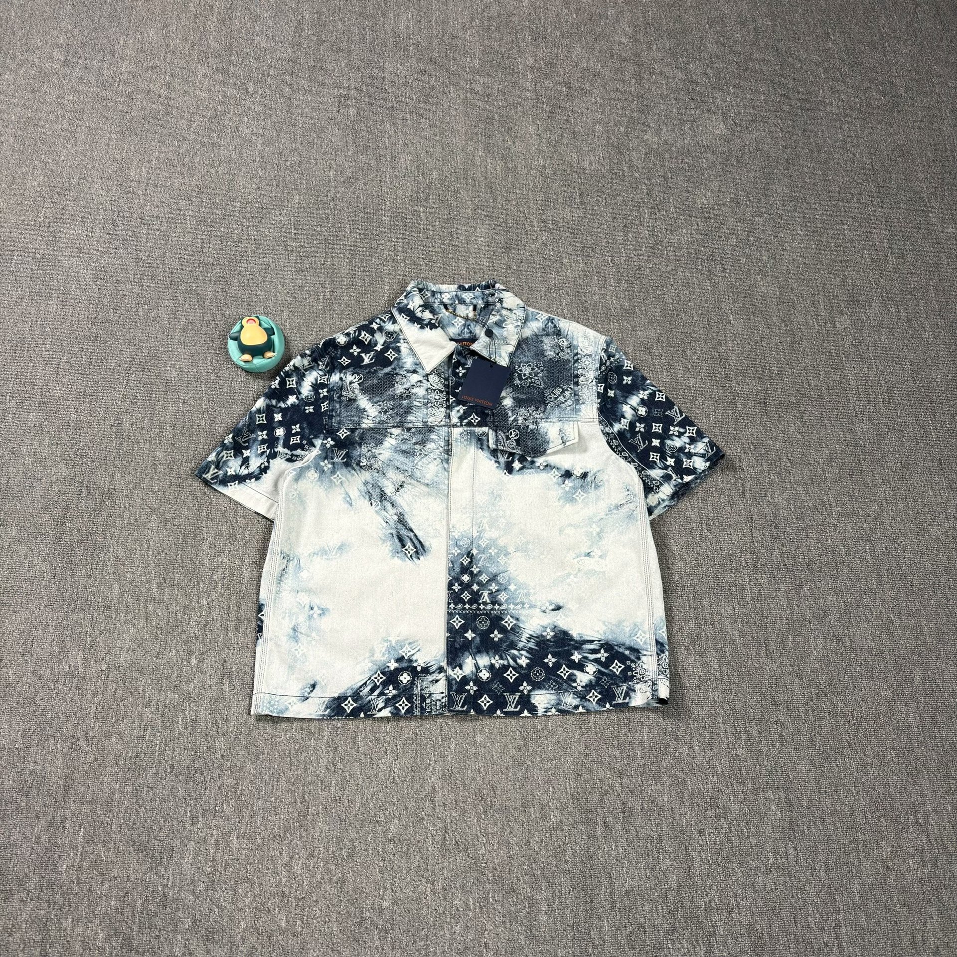 LV Bandana Print Short-Sleeve Shirt