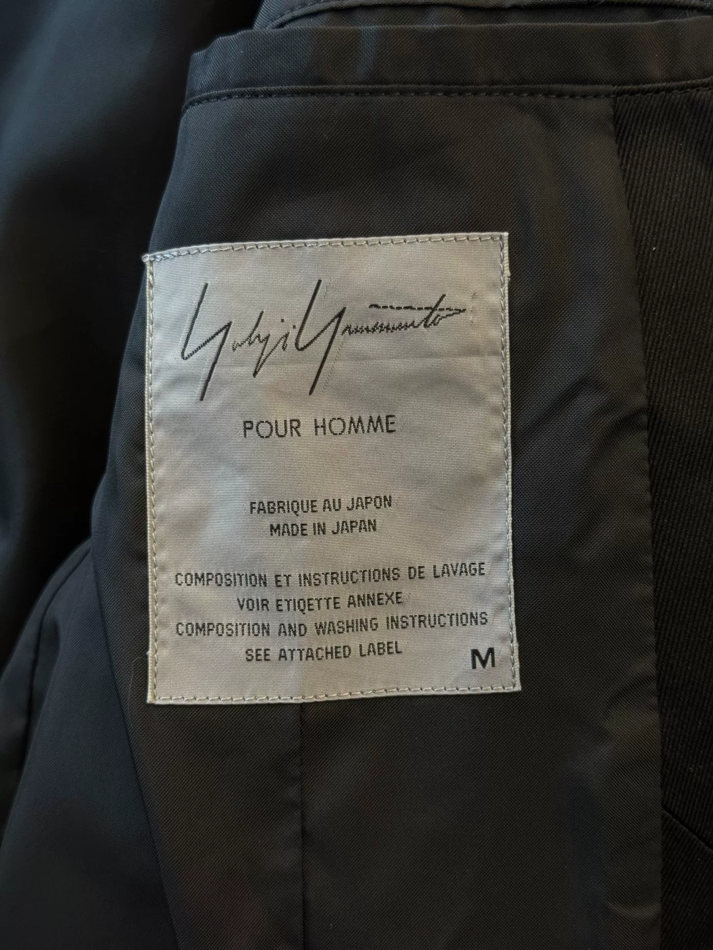 Yohji Yamamoto 99aw Grid Blazer — back