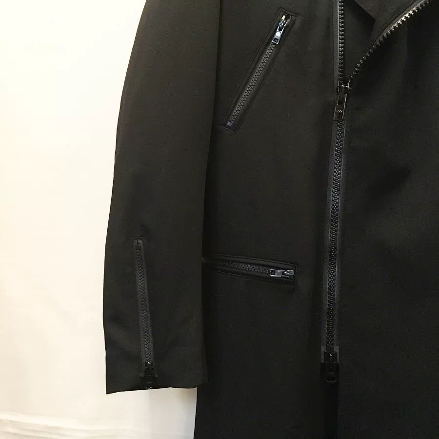Yohji Yamamoto 2020SS Moto Zip Coat — detail