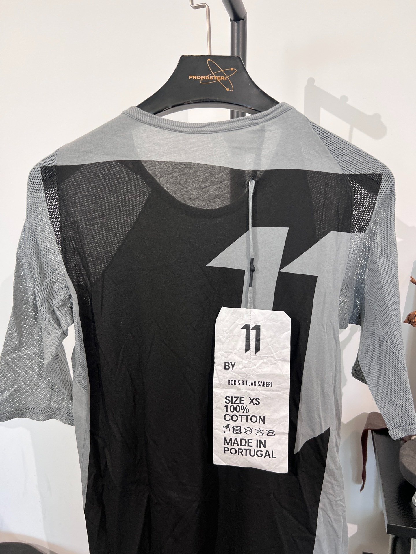 Boris Bidjan Saberi 11by BBS Mesh Short-Sleeve T-shirt — label