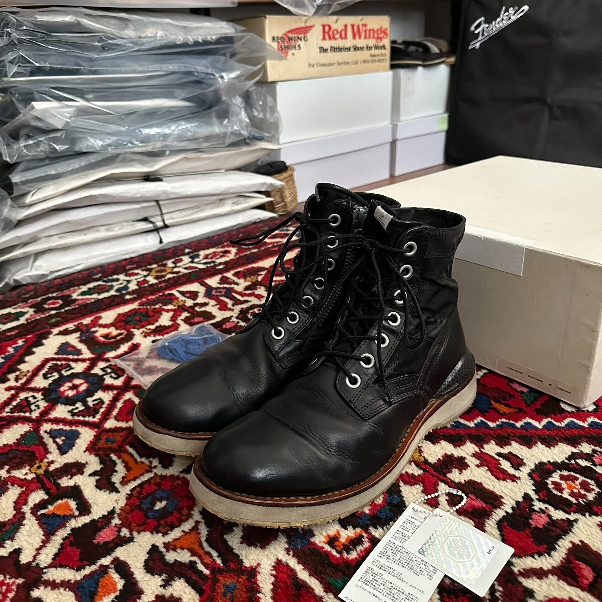 visvim 10ss 7-Hole Boots Size 9 — front