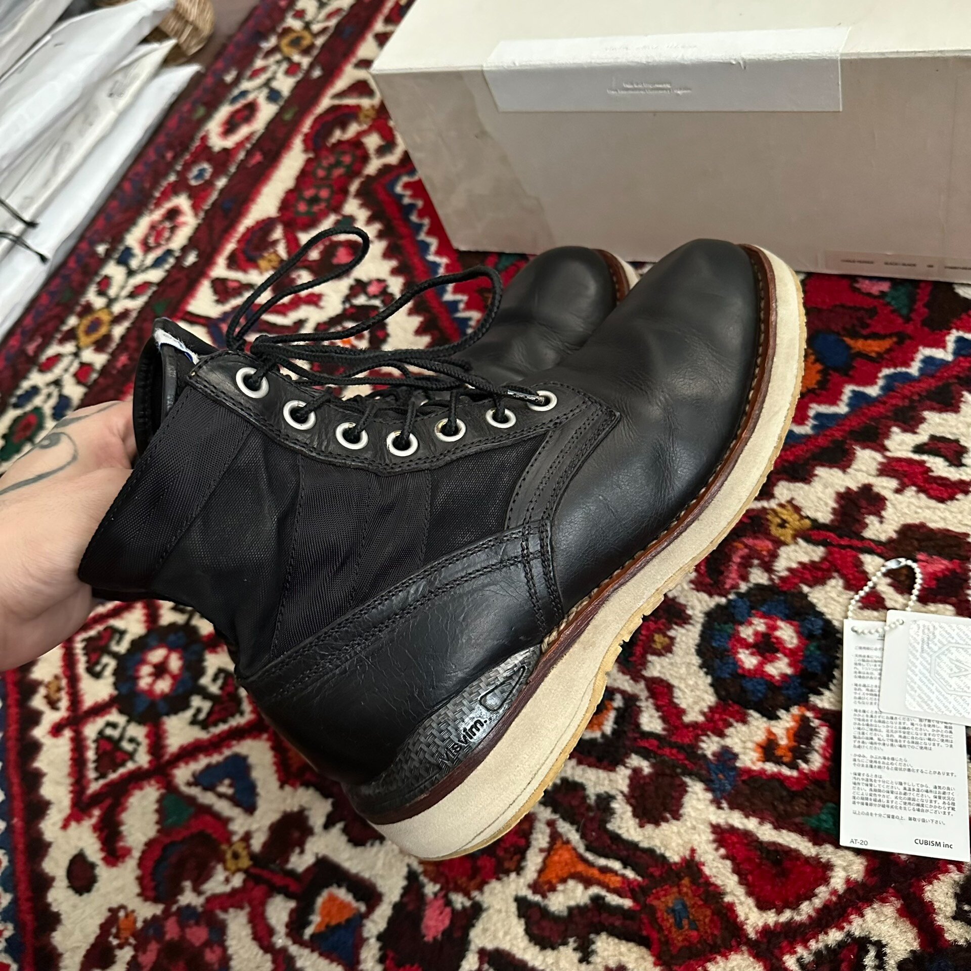 visvim 10ss 7-Hole Boots Size 9 — detail