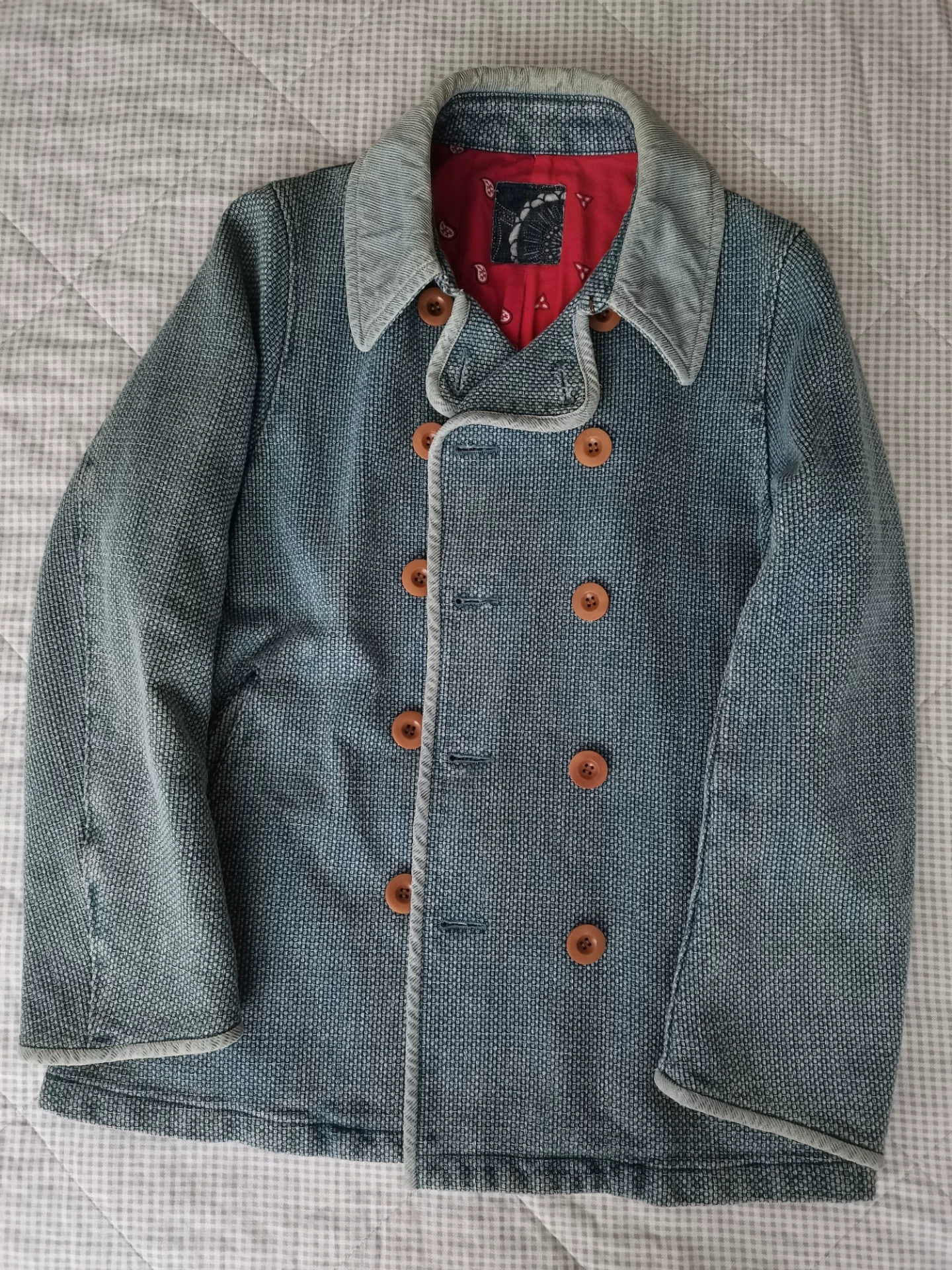 VISVIM ICT LIEUTENANT Navy Coat — front