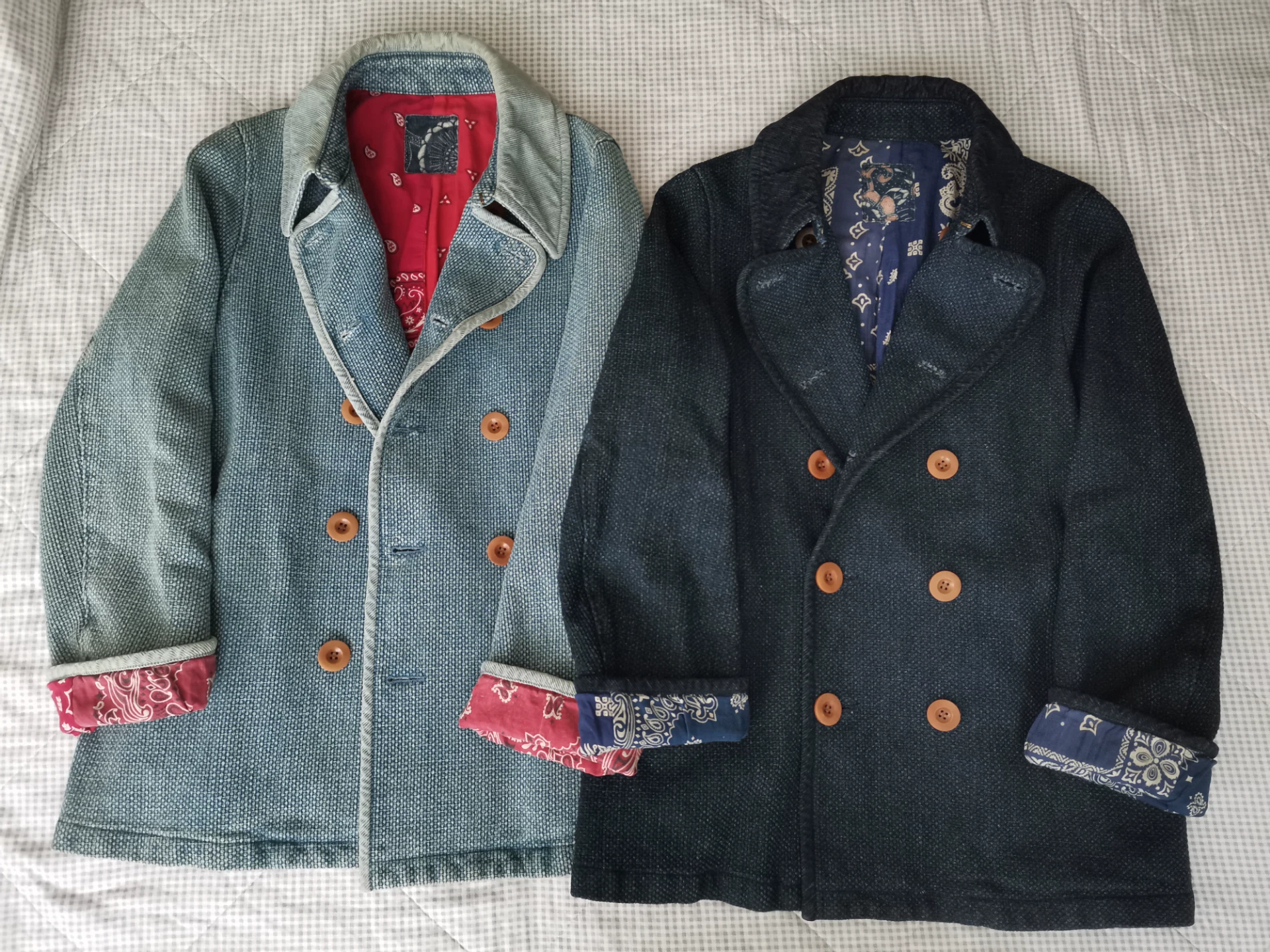 VISVIM ICT LIEUTENANT Navy Coat — detail