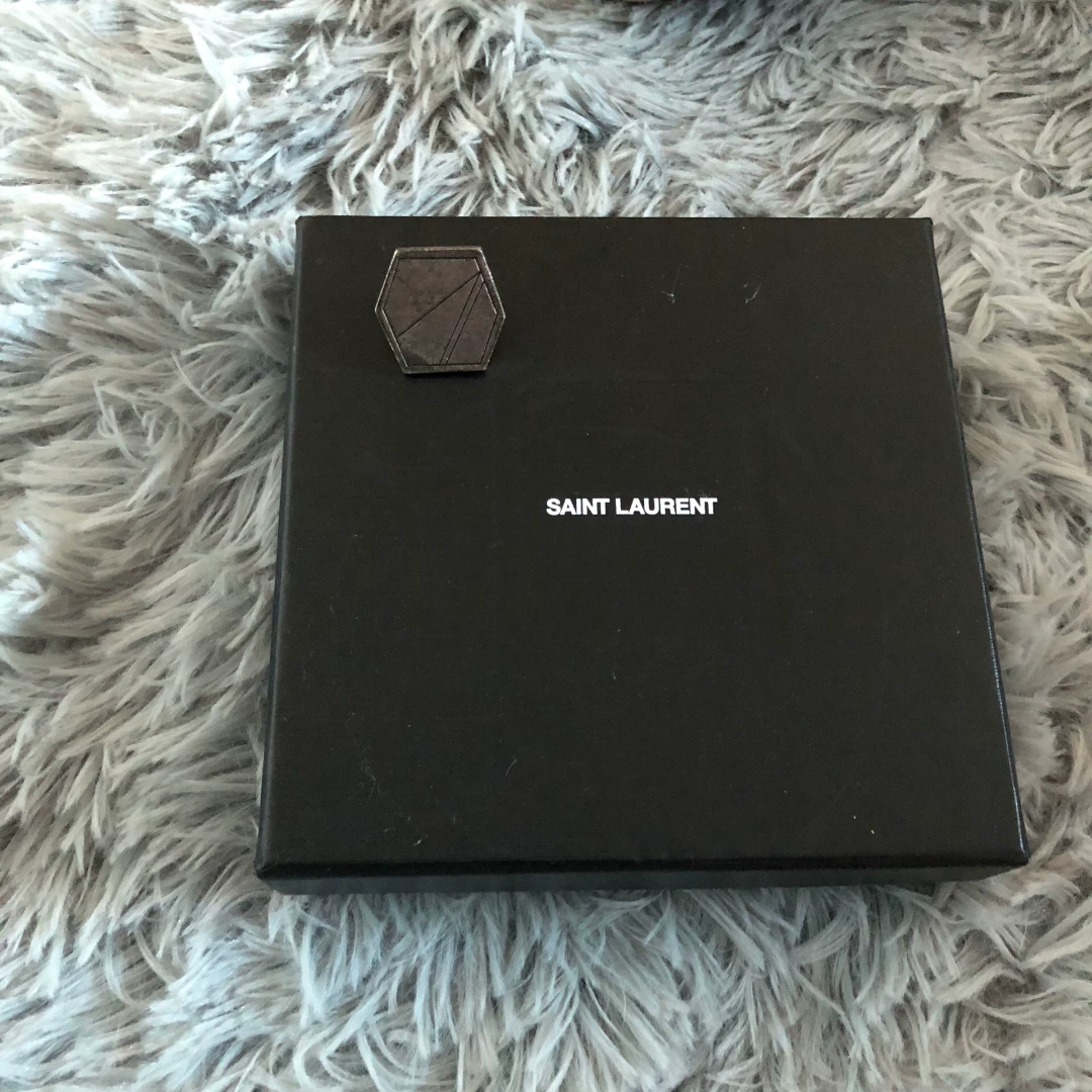 Saint Laurent Lipstick Lighter Shield Brooch — detail