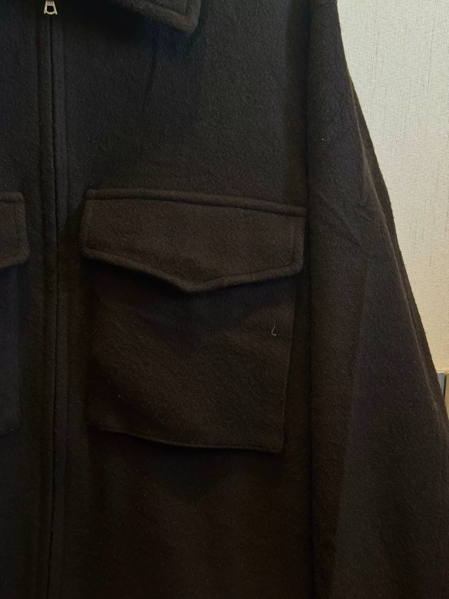 Blurhms Wool Safari Jacket — detail