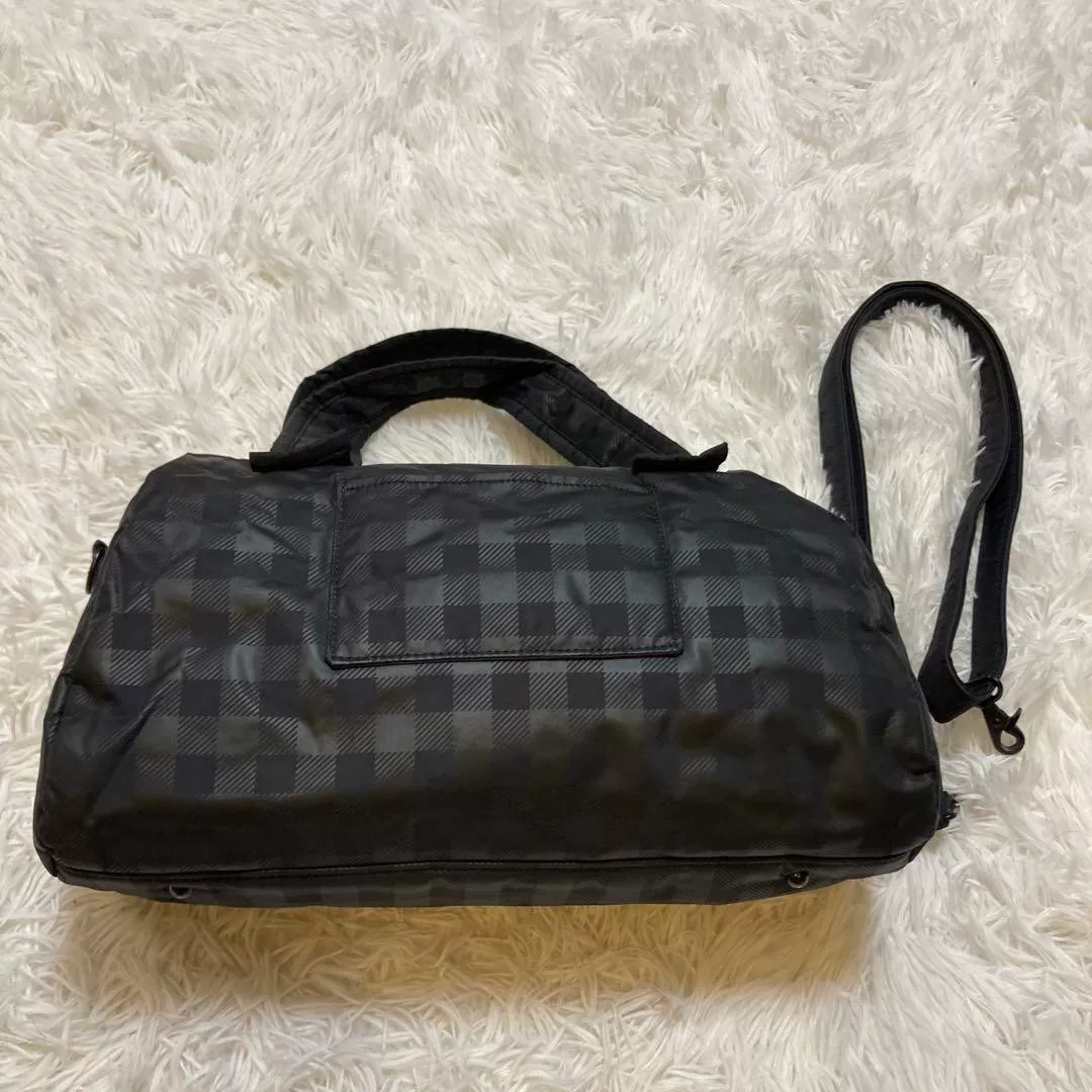 Head Porter Black Beauty Checkered Duffle — front
