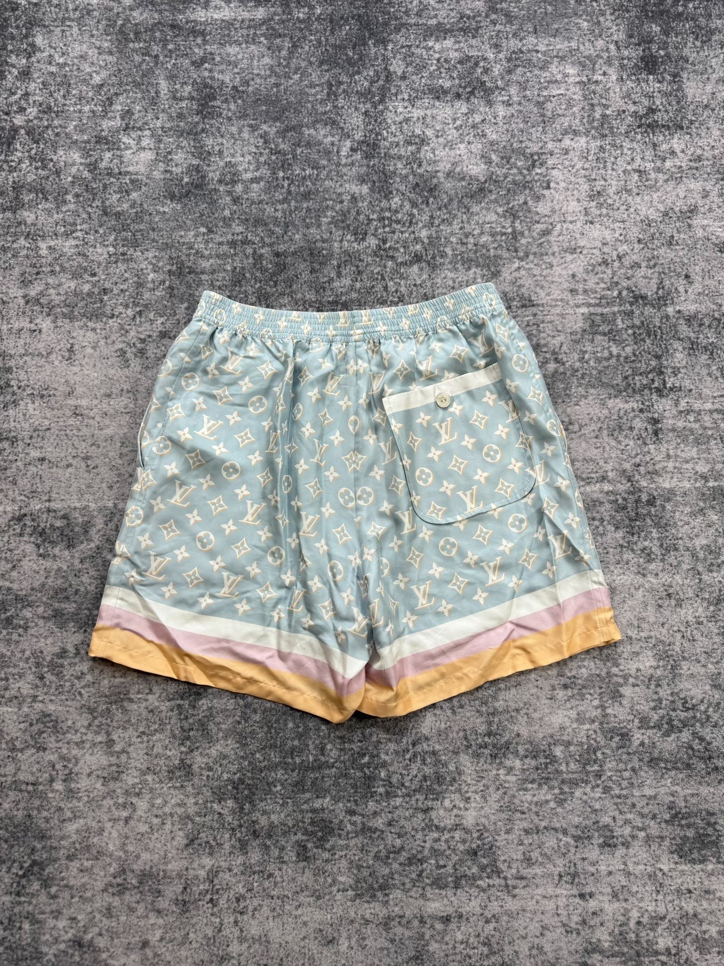 Louis Vuitton Monogram Silk Shorts — front