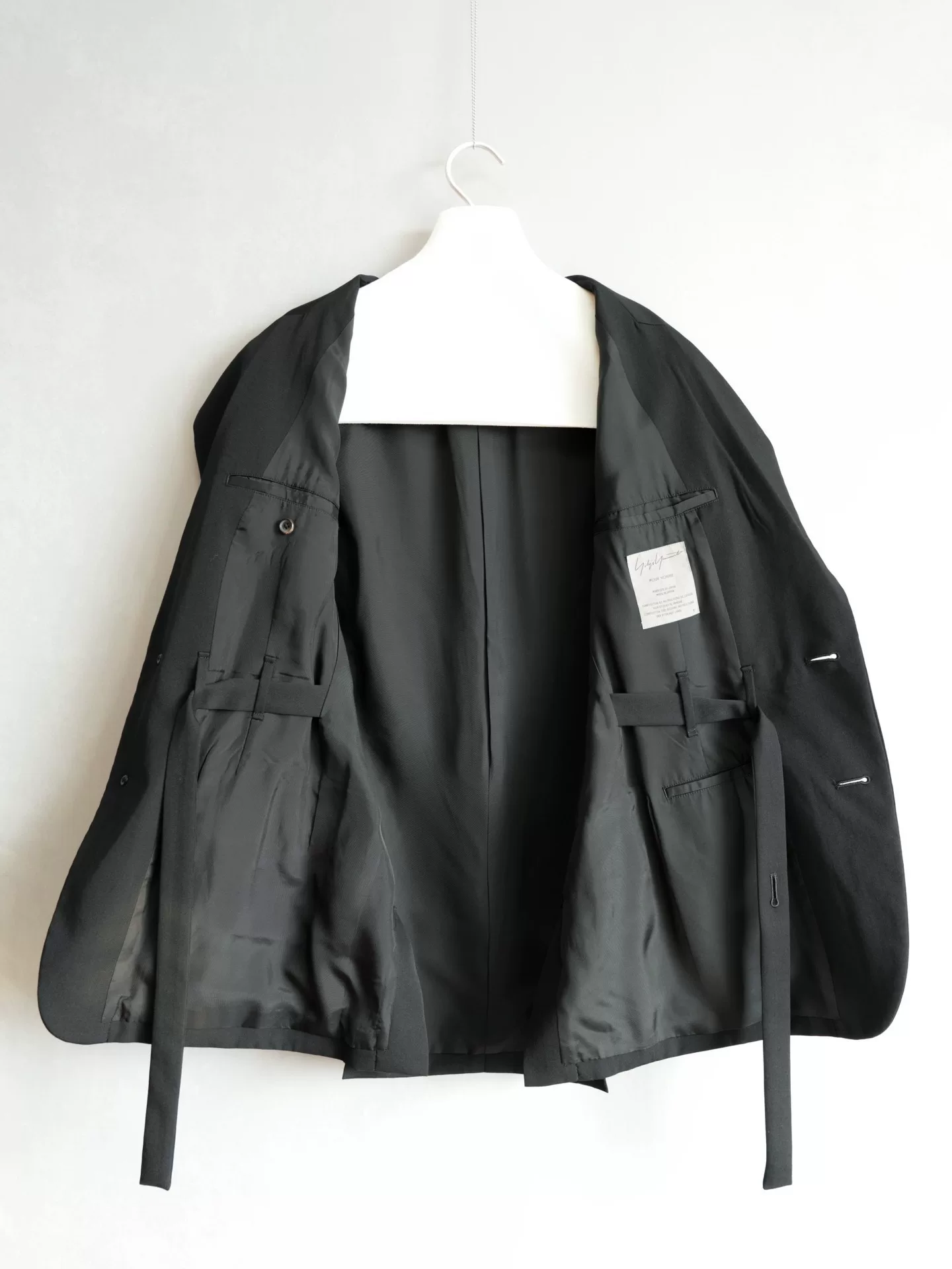 Yohji Yamamoto 11AW Mafia Belted Jacket — back