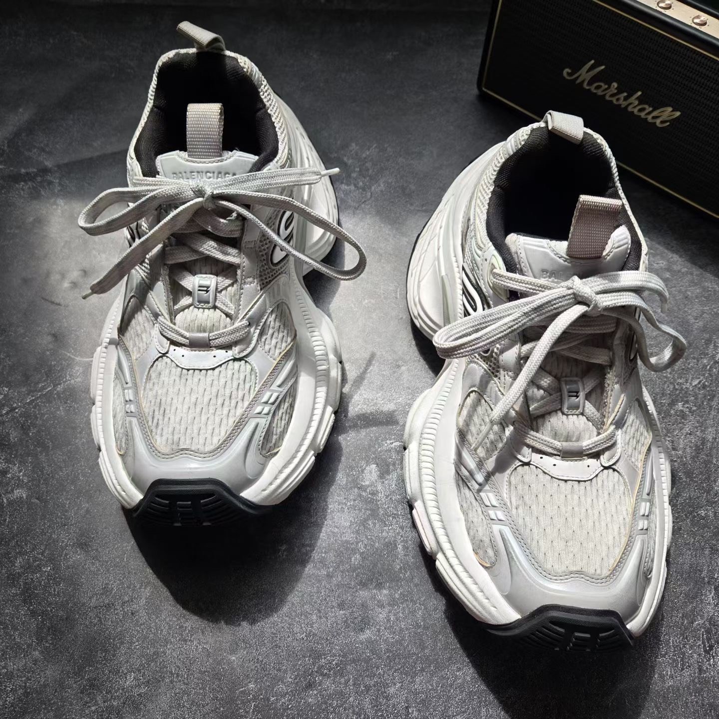 Balenciaga 10XL Black White Sneakers — front