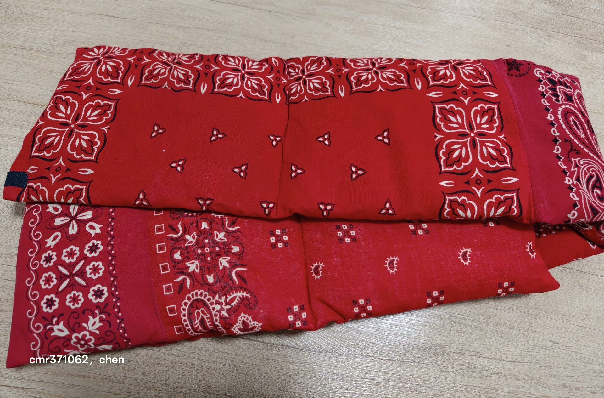 VISVIM Red Down Muffler Bandana