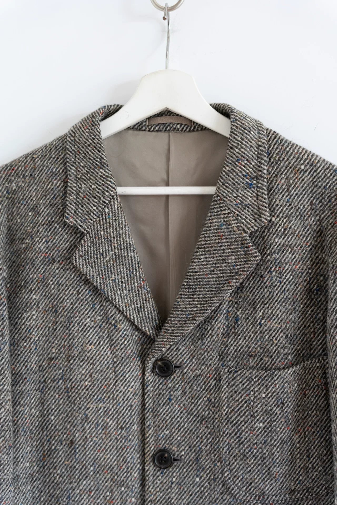 Yohji Yamamoto 90s Tweed Blazer — detail
