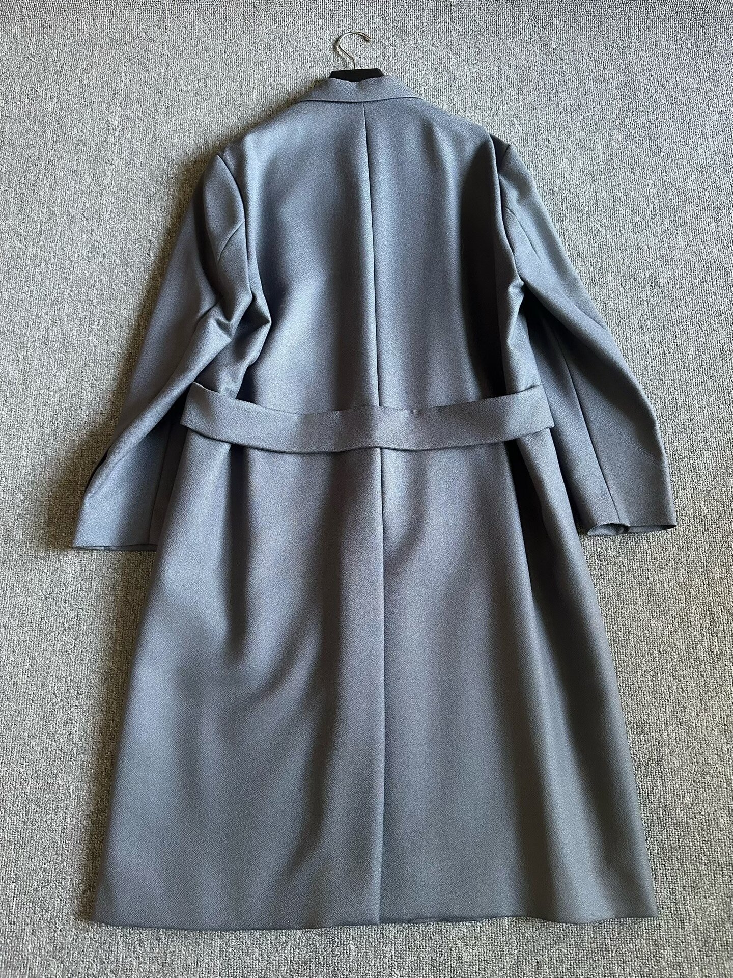 Dior Haze Blue Wool Coat — label