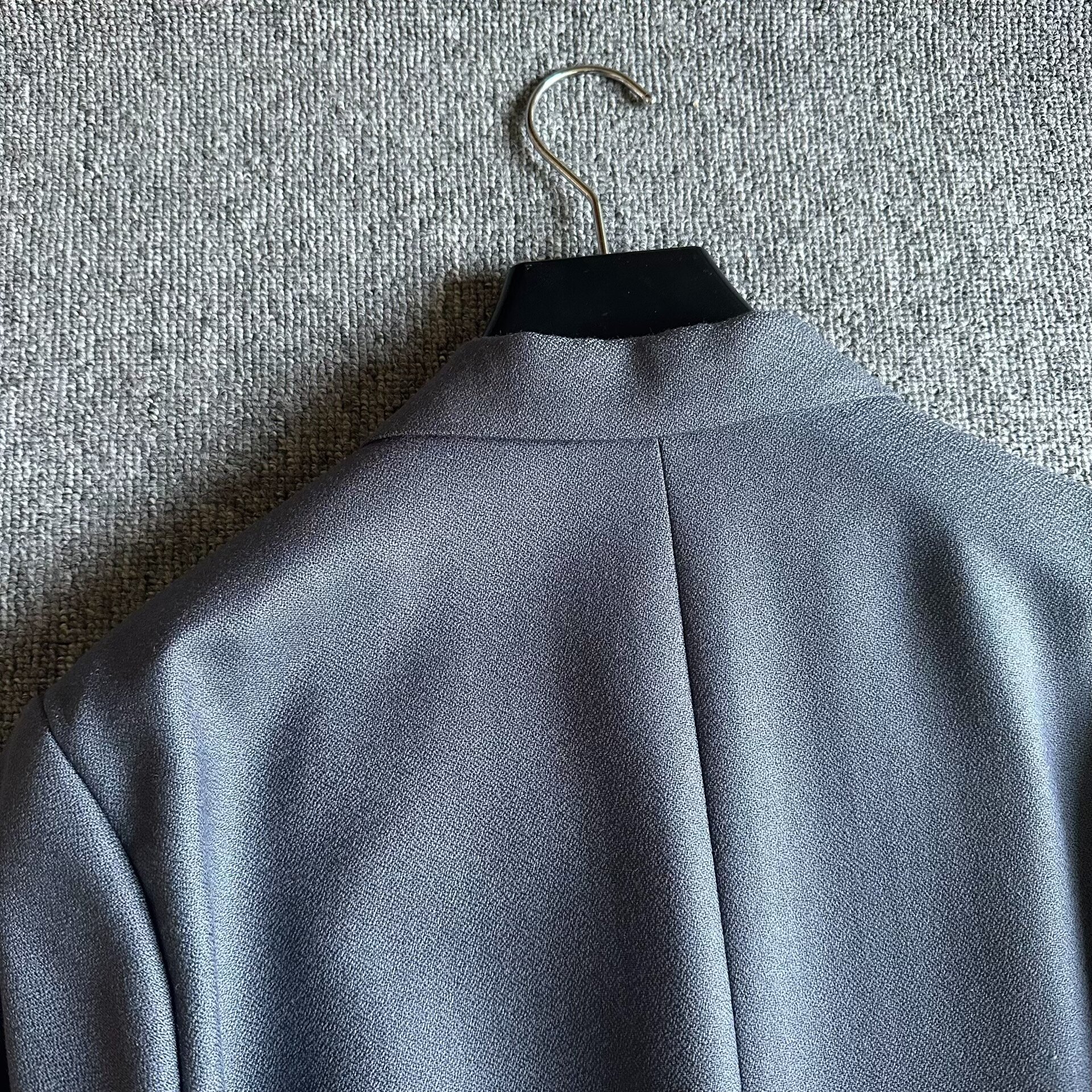 Dior Haze Blue Wool Coat — back