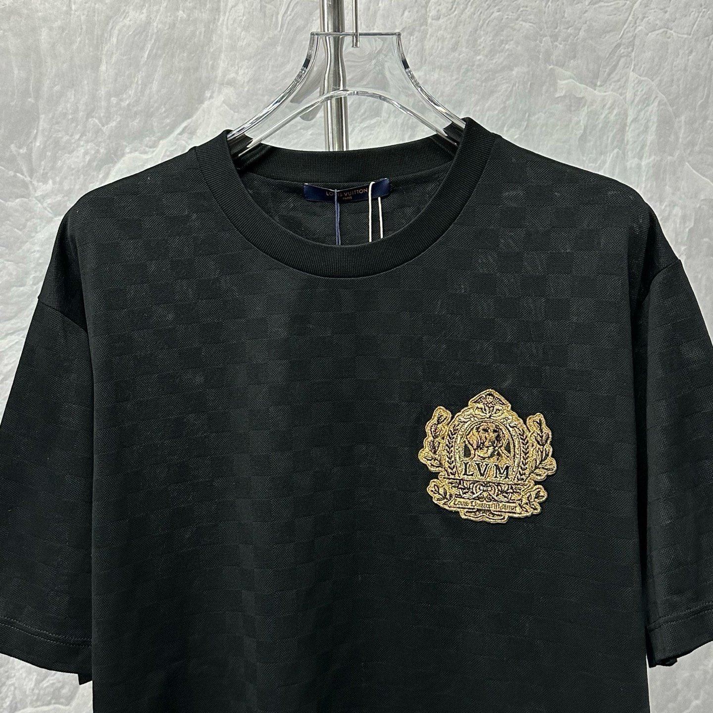 Louis Vuitton SS25 Embroidered Dog Logo Tee — front