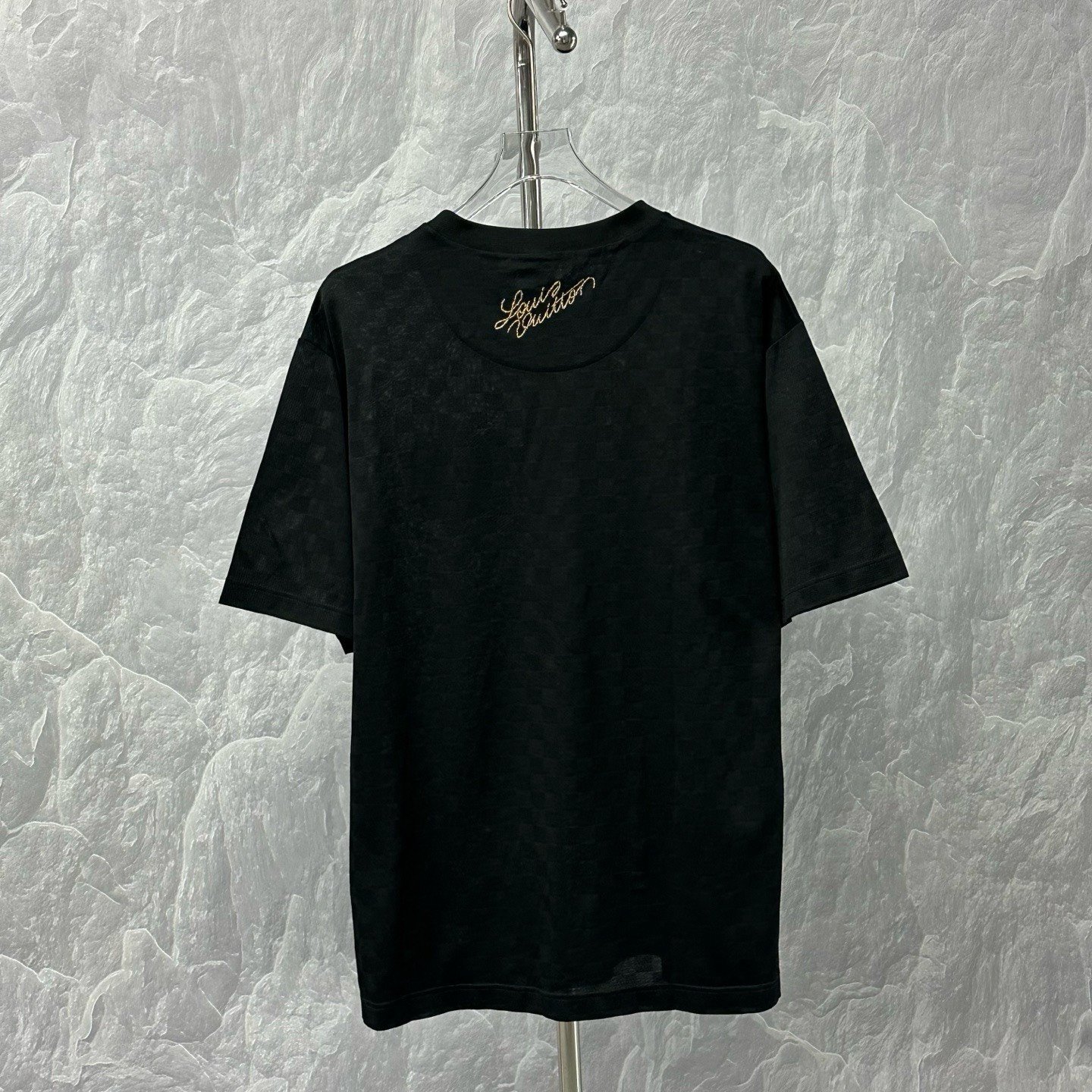Louis Vuitton SS25 Embroidered Dog Logo Tee — back