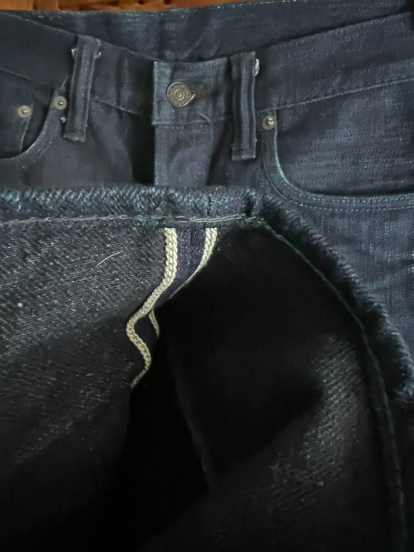 Pure Blue Japan Selvedge Jeans — back