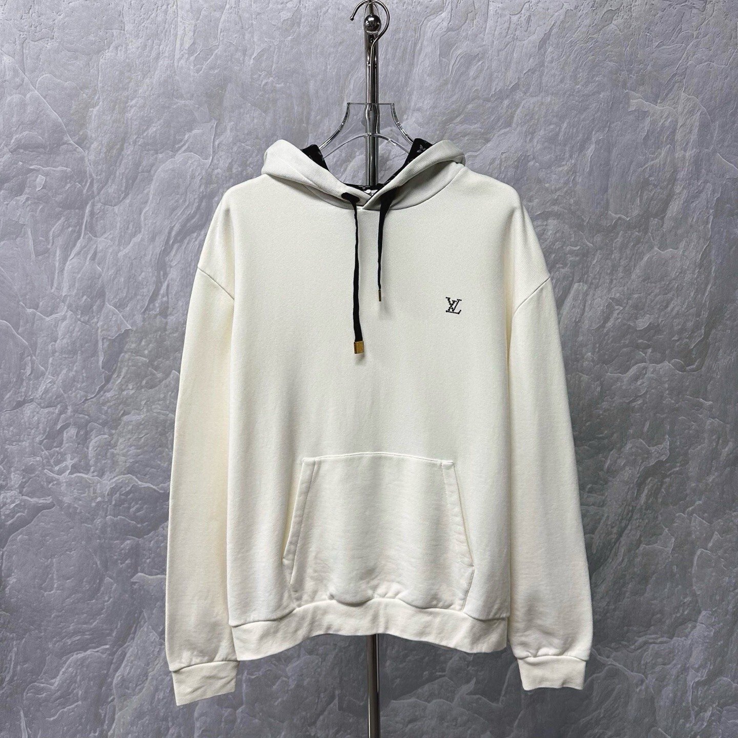Louis Vuitton FW25 Rhinestone Logo Hoodie