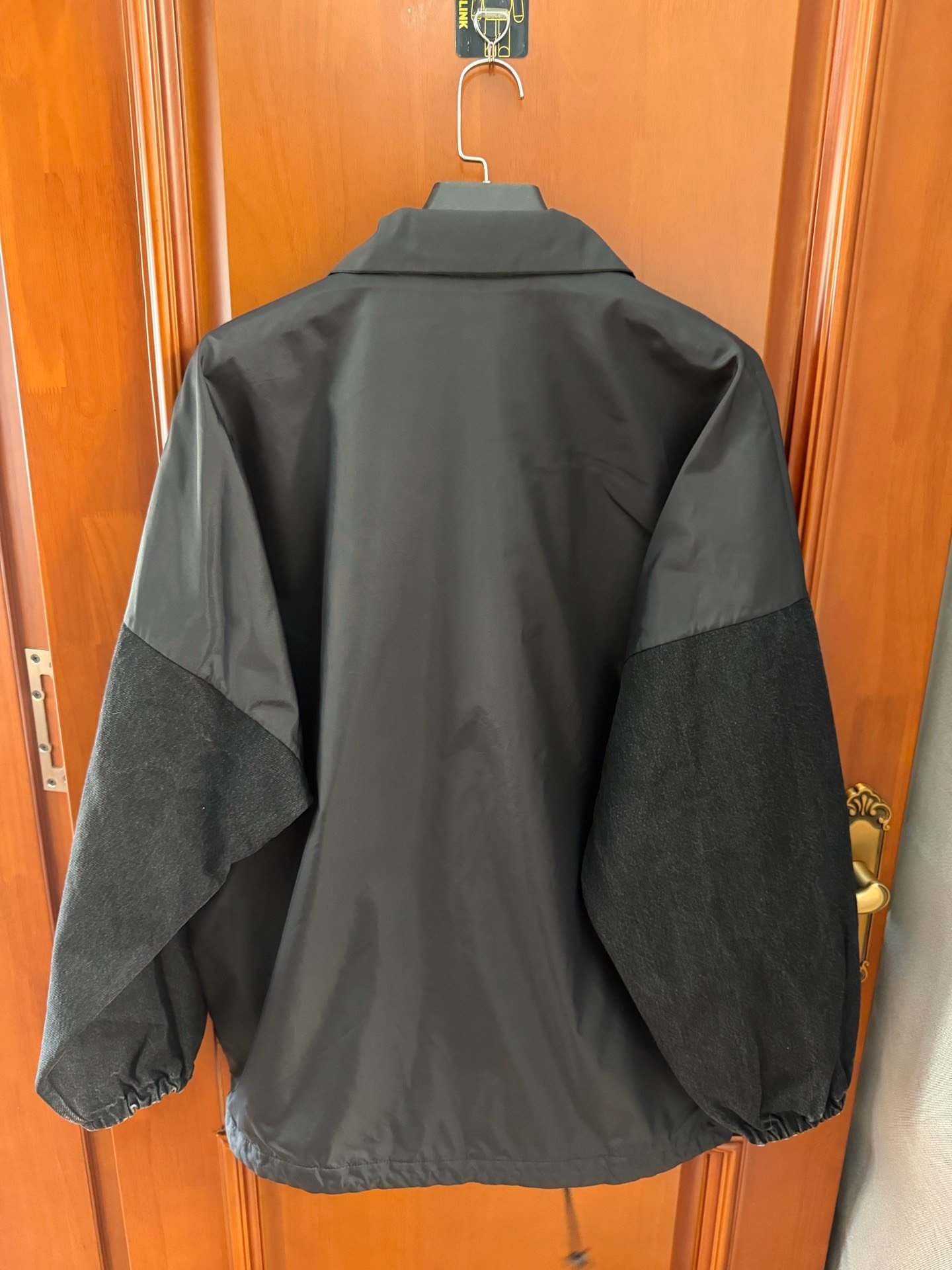 Balenciaga Black White Letter Jacket — front