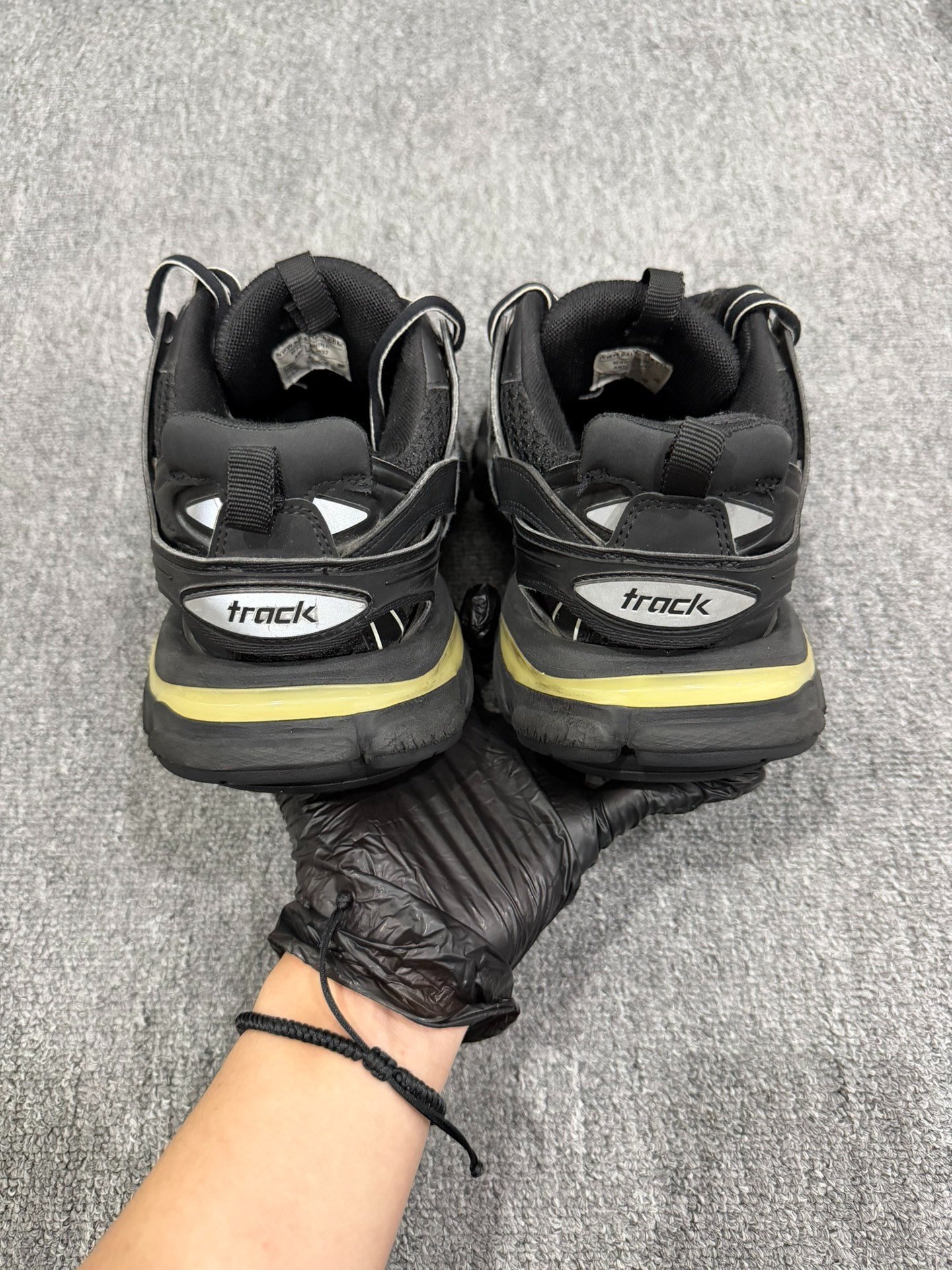 Balenciaga Track LED Black Sneakers — label