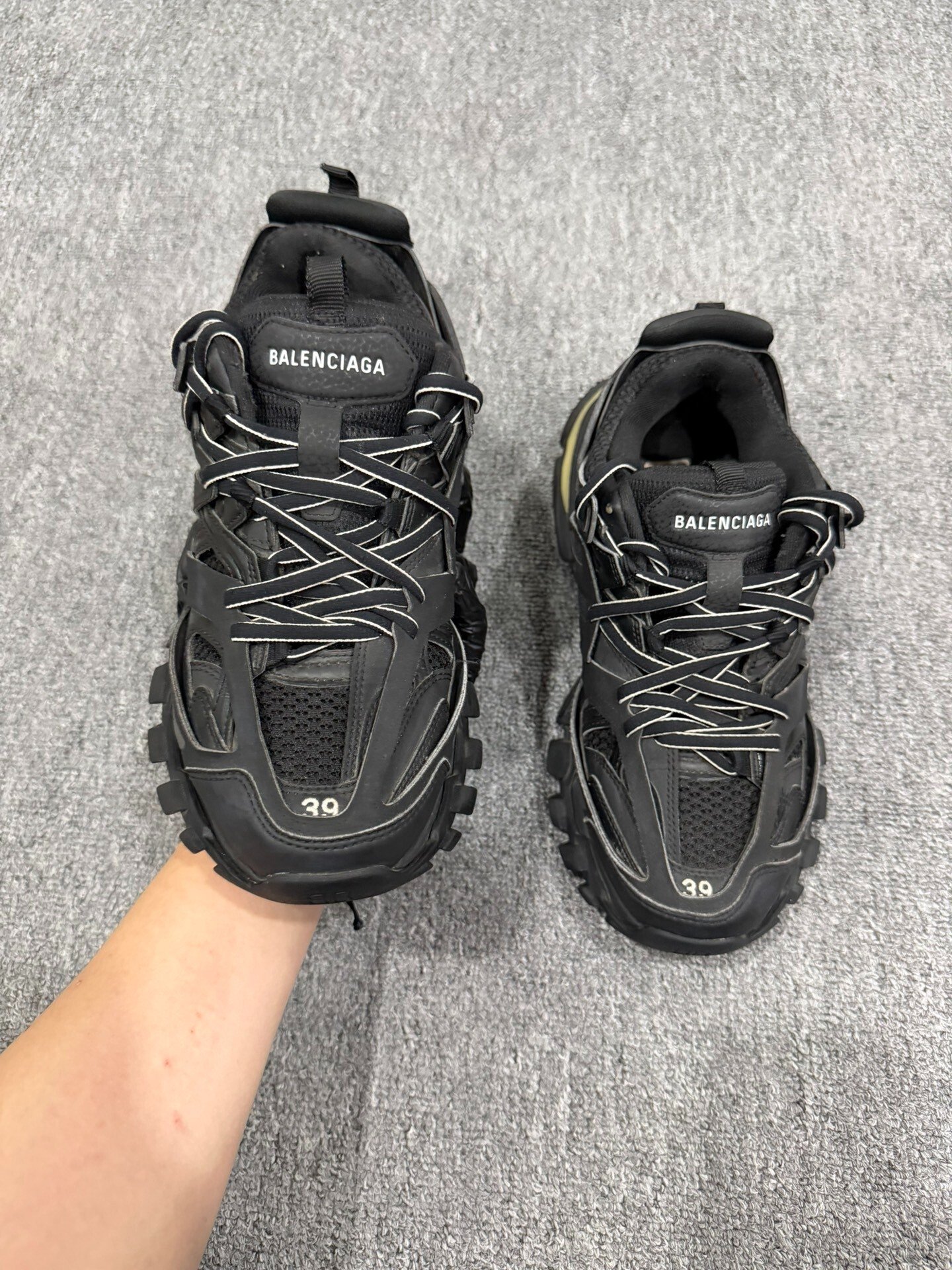 Balenciaga Track LED Black Sneakers — back