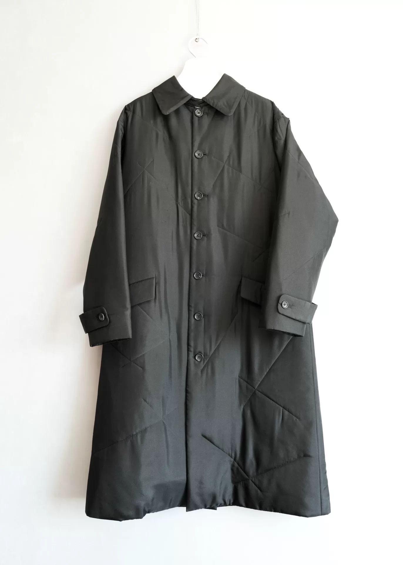 Yohji Yamamoto 22AW Detachable Fur Down Coat — back