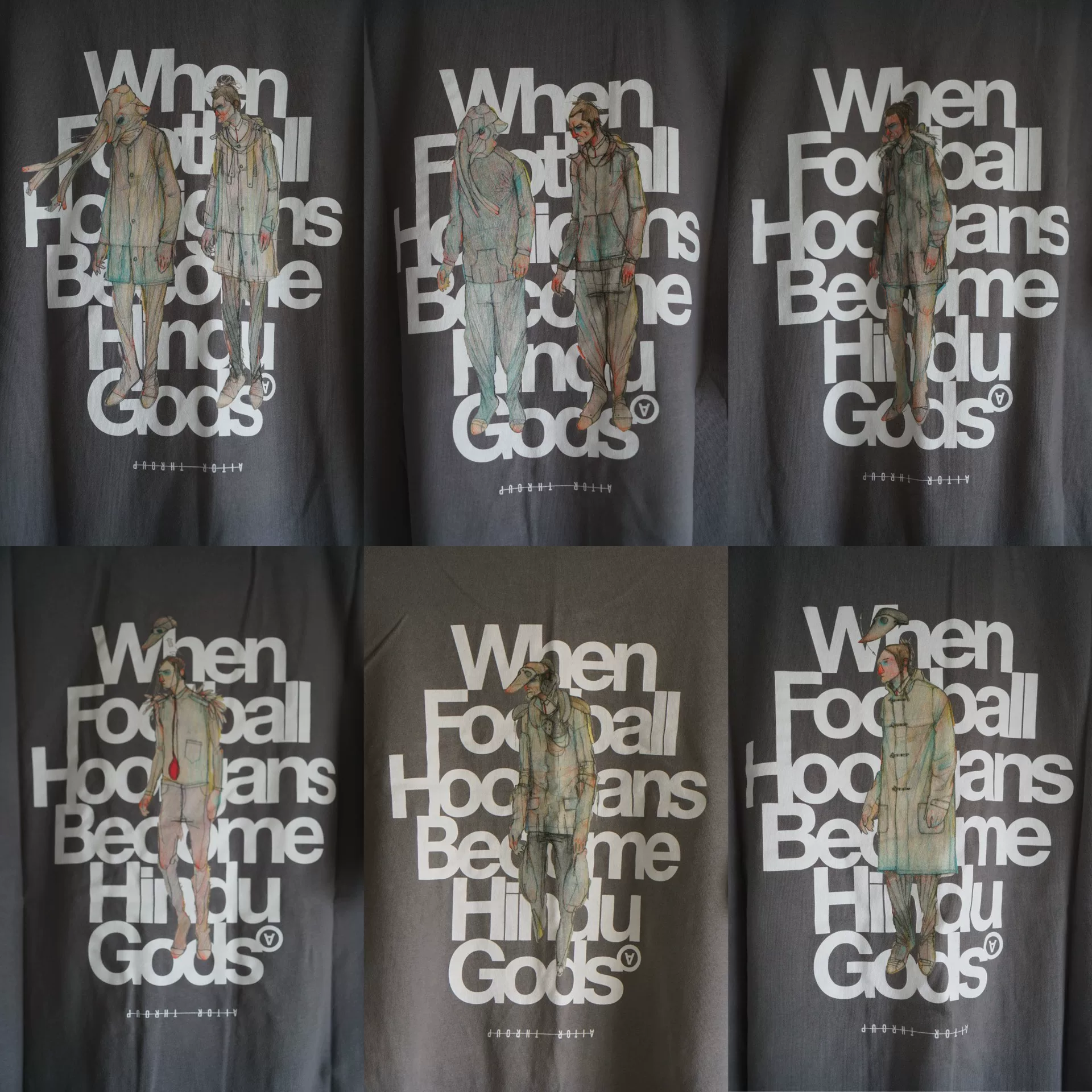 Aitor Throup 21AW Hindu God Print Tee — detail