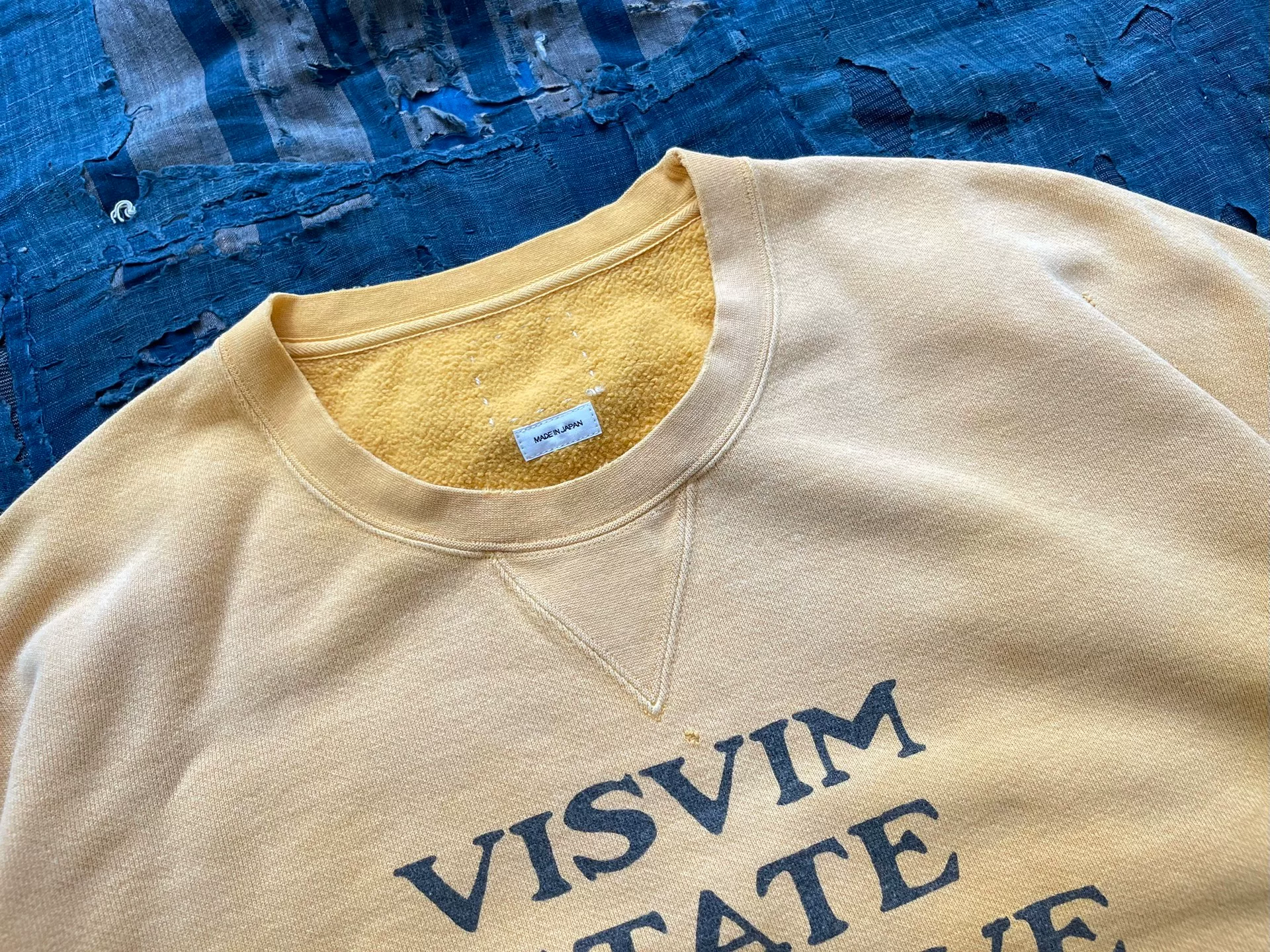 VISVIM 24AW JUMBO SB SWEAT S/S CRASH — detail