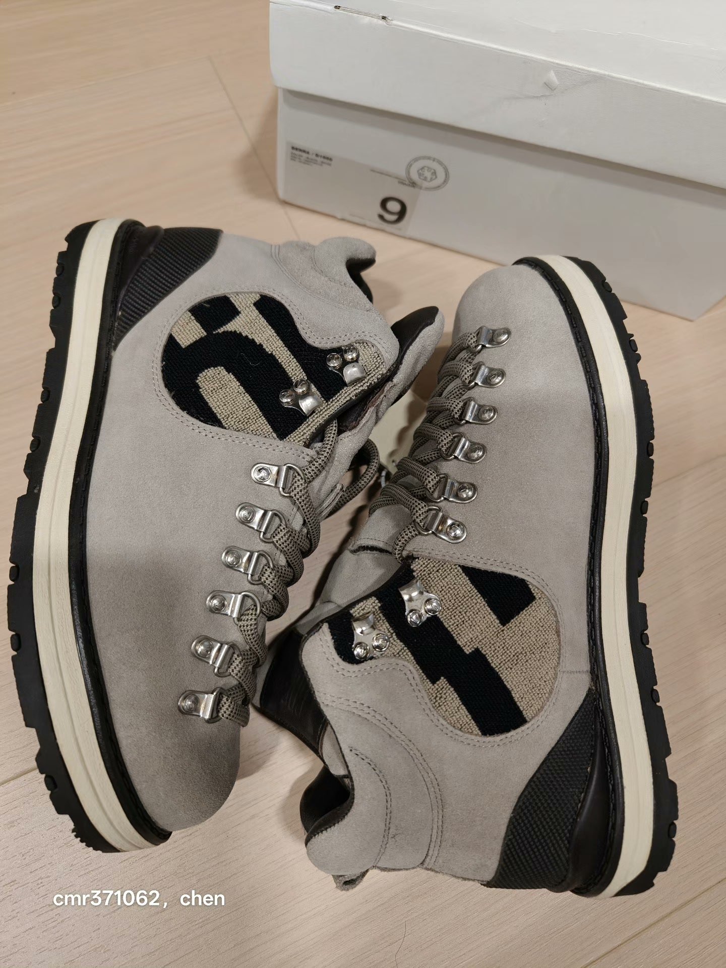 visvim serra x g1950 collaborative hiking shoe — back