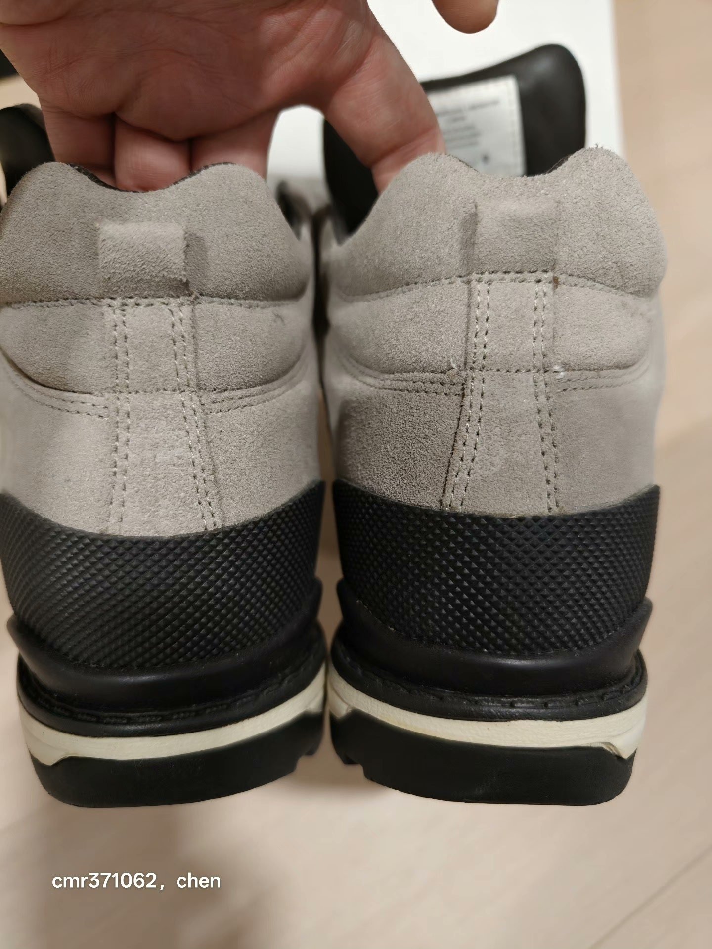 visvim serra x g1950 collaborative hiking shoe — label