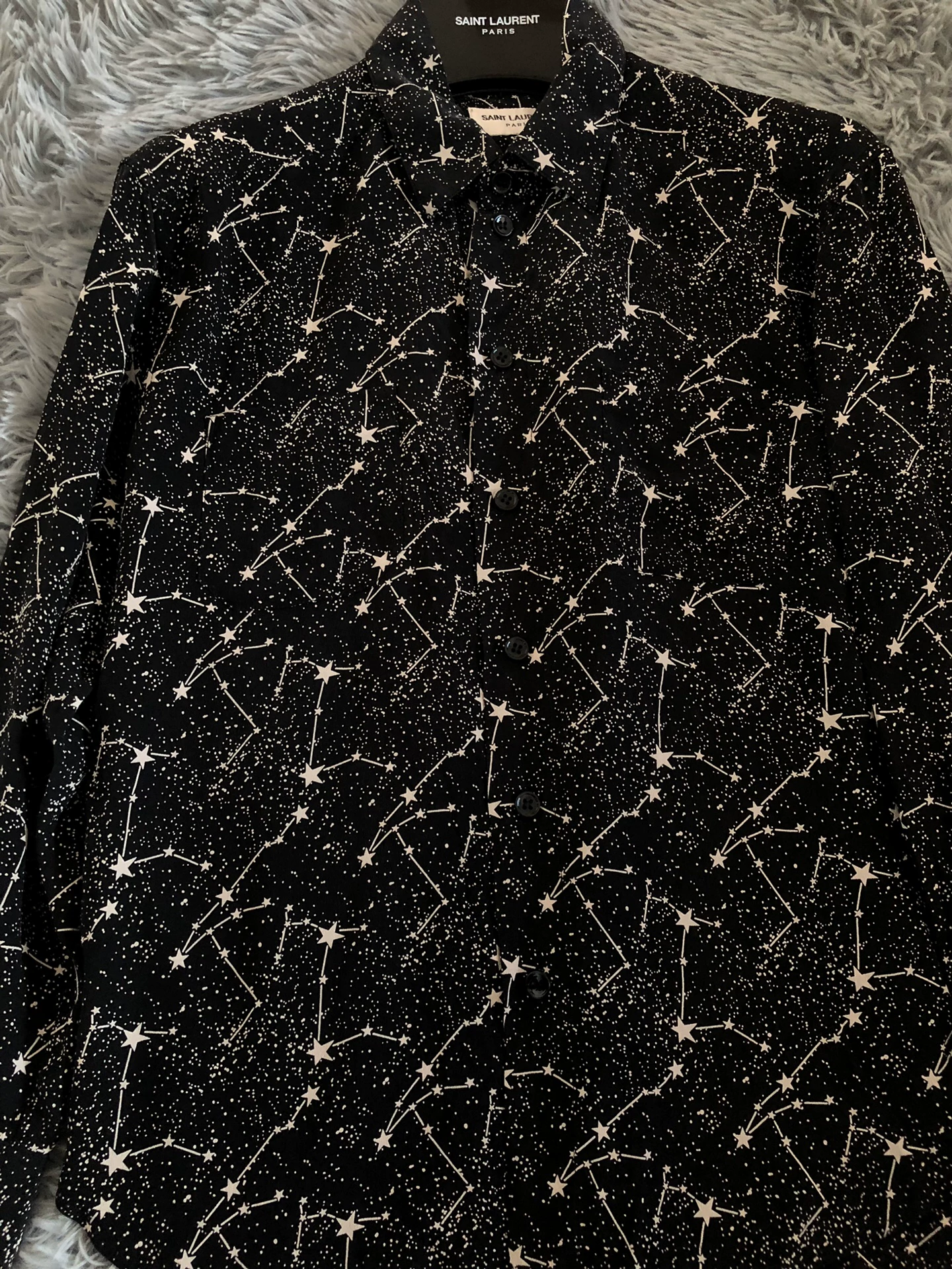 Saint Laurent Gold Star Print Shirt — front