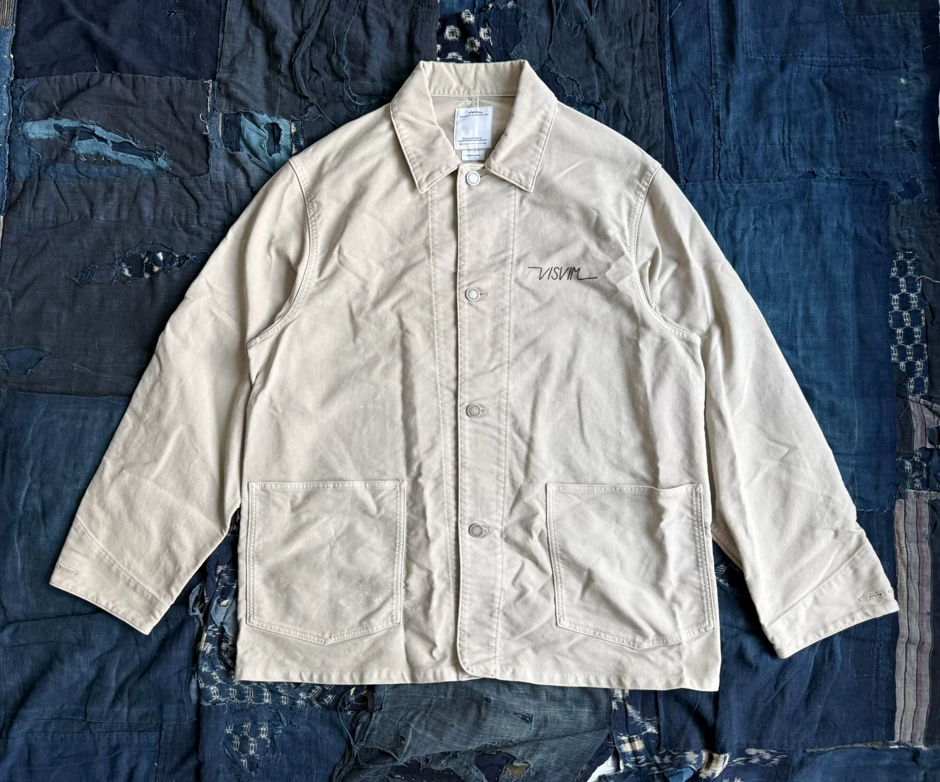 Visvim 25AW Coverall G.Cords Jacket — detail