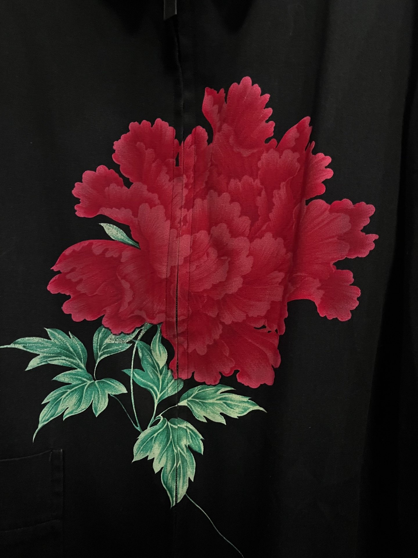 Yohji Yamamoto 96ss Peony Print Jacket — front