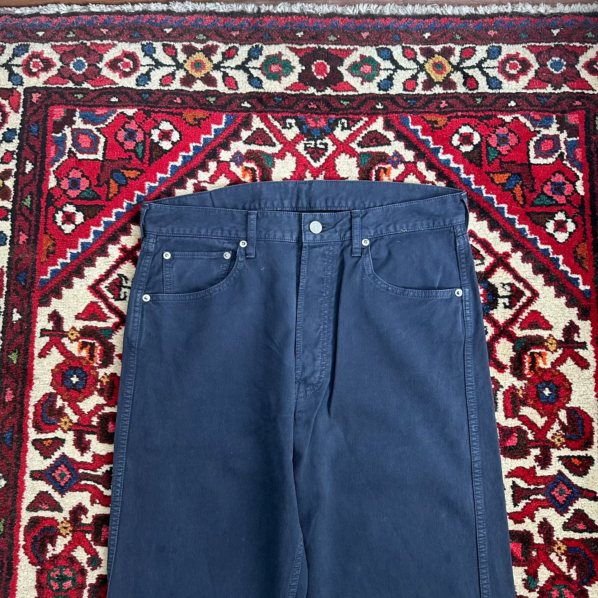 VISVIM 23SS FLUXUS 01 DMGD Dry Pique Pants — detail