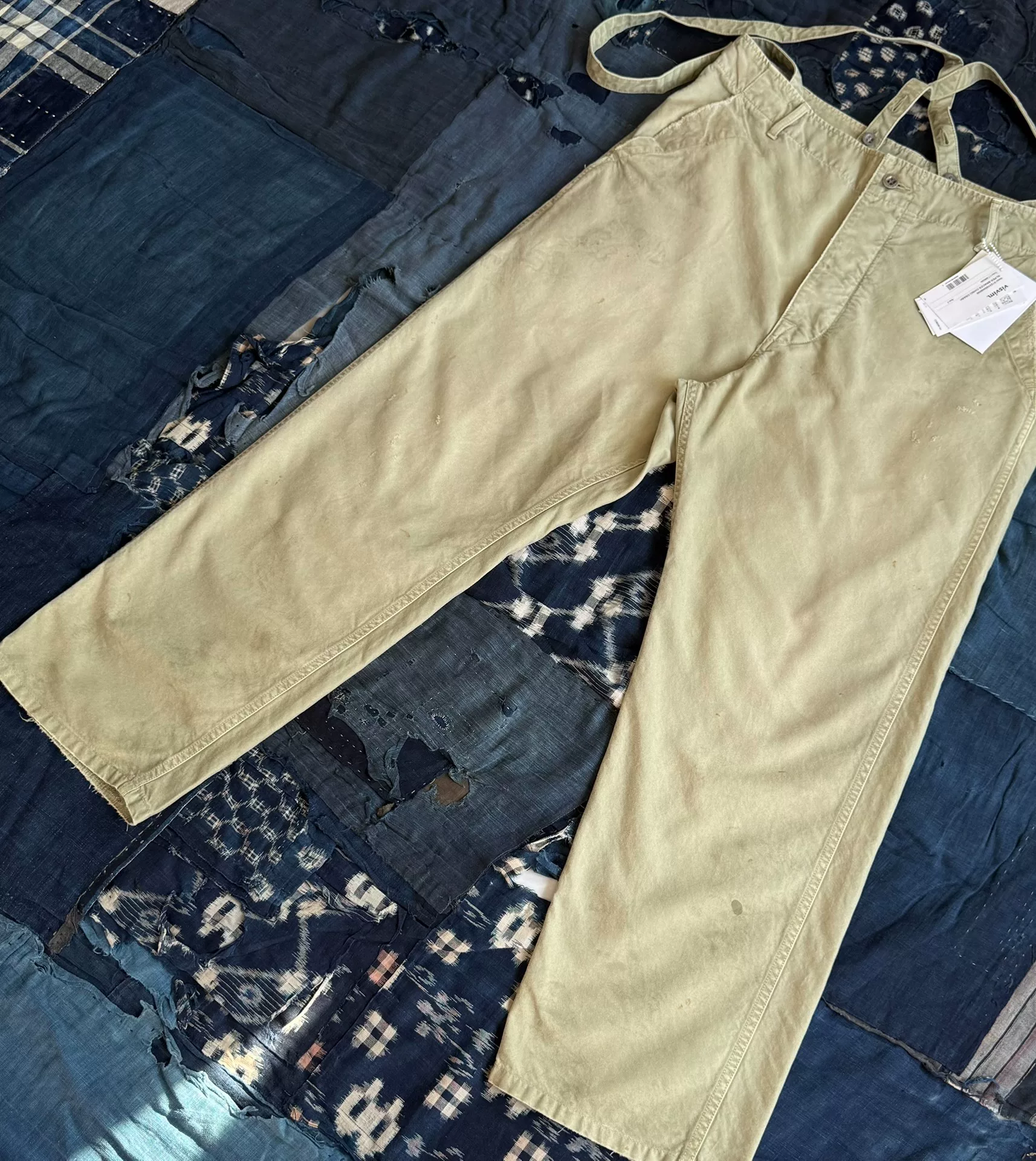 visvim 23ss Alper Braces Chino Crash — detail