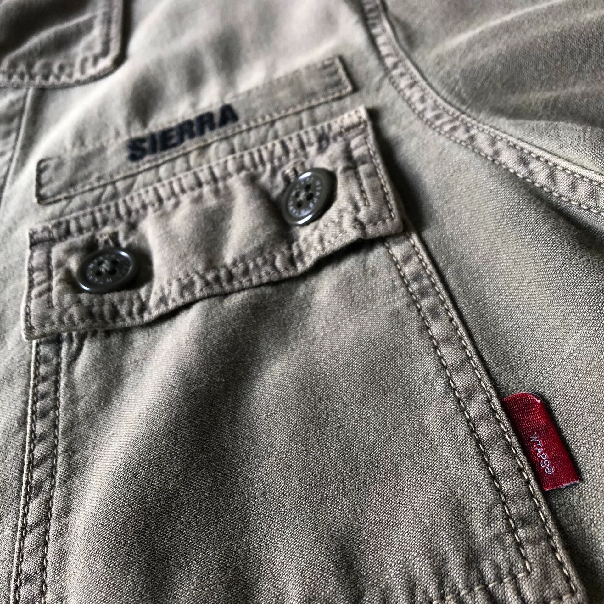 WTAPS 13AW Batik Four-Pocket Olive — back