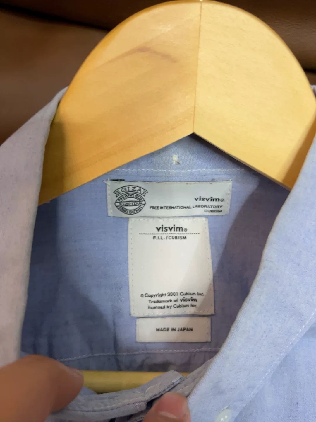 visvim Vintage Fabric Triangle Hem Shirt — front