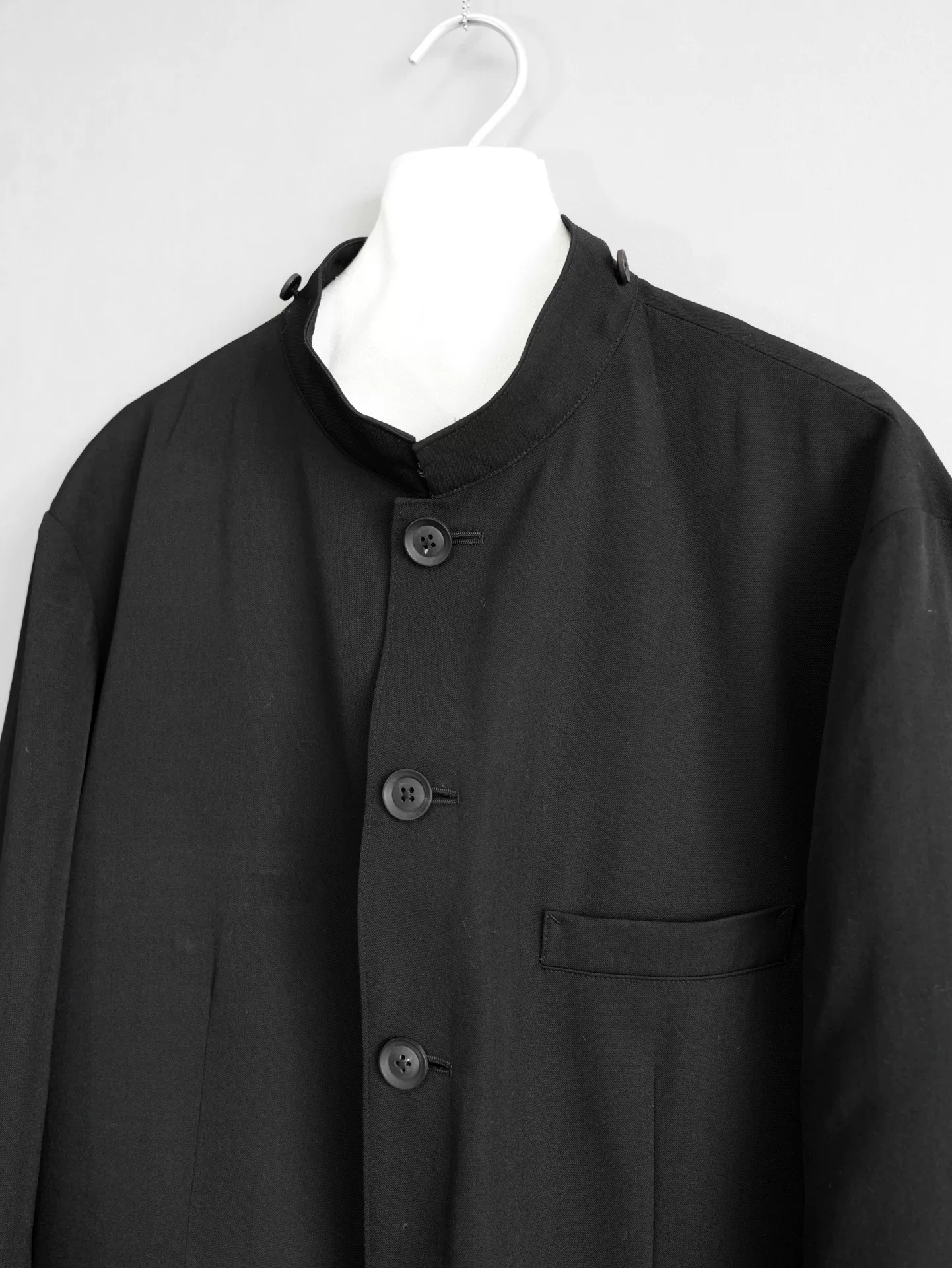 Yohji Yamamoto 21AW Detachable Hood Jacket — label
