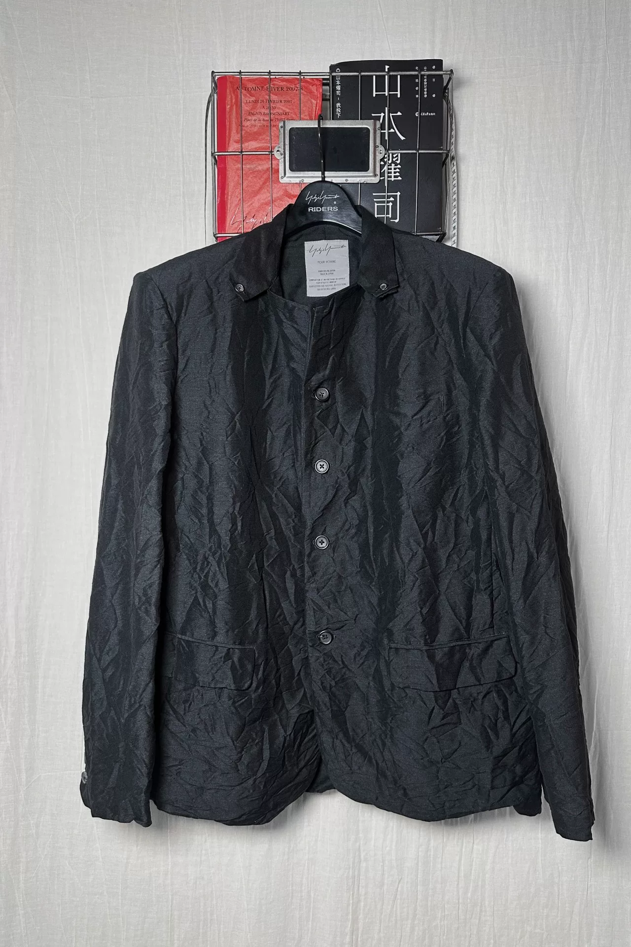 Yohji Yamamoto 2001SS Double-Collar Suit — detail