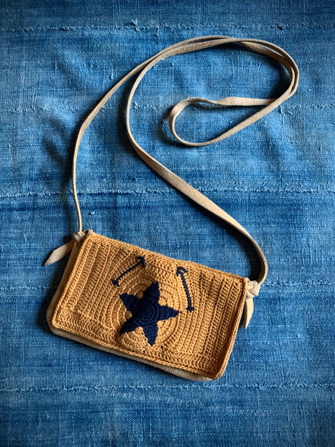 Visvim Limited Crochet Crossbody Pouch L