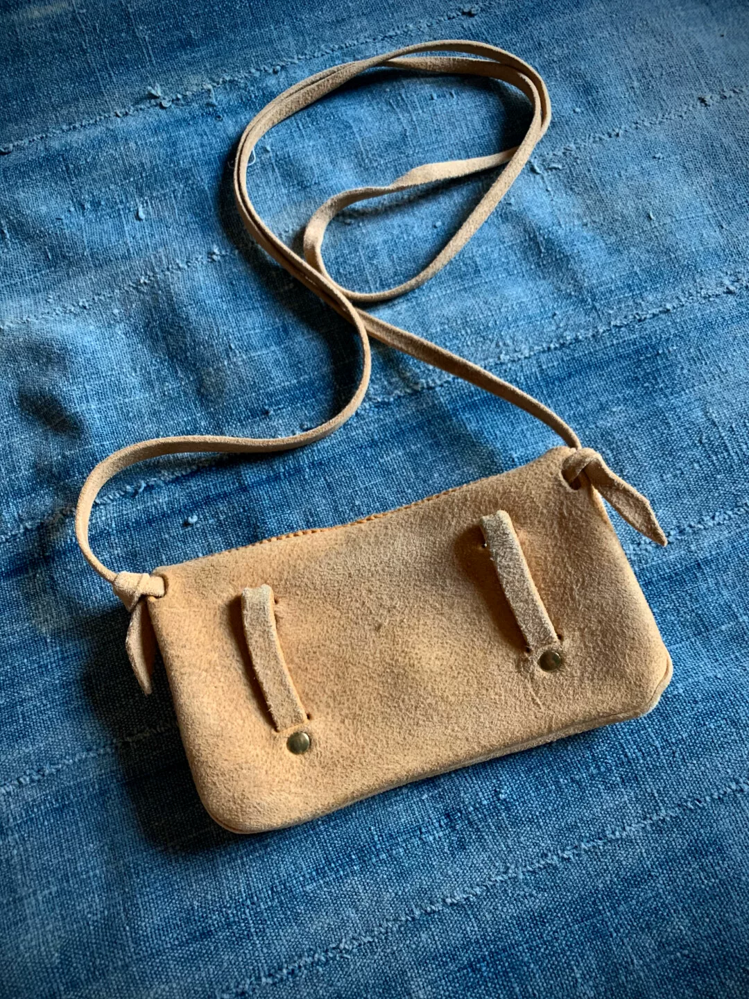 Visvim Limited Crochet Crossbody Pouch L — back