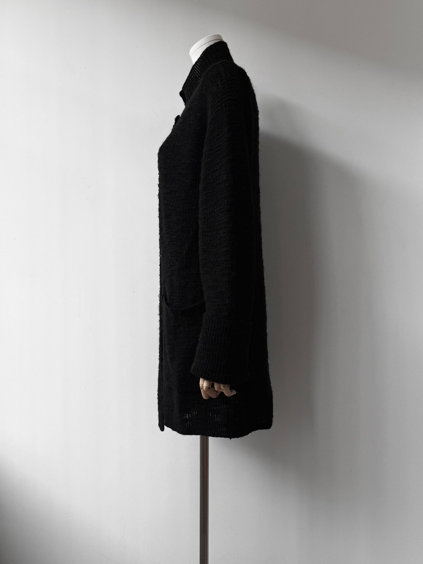 Yohji Yamamoto 23AW Wool Knit Cardigan — detail
