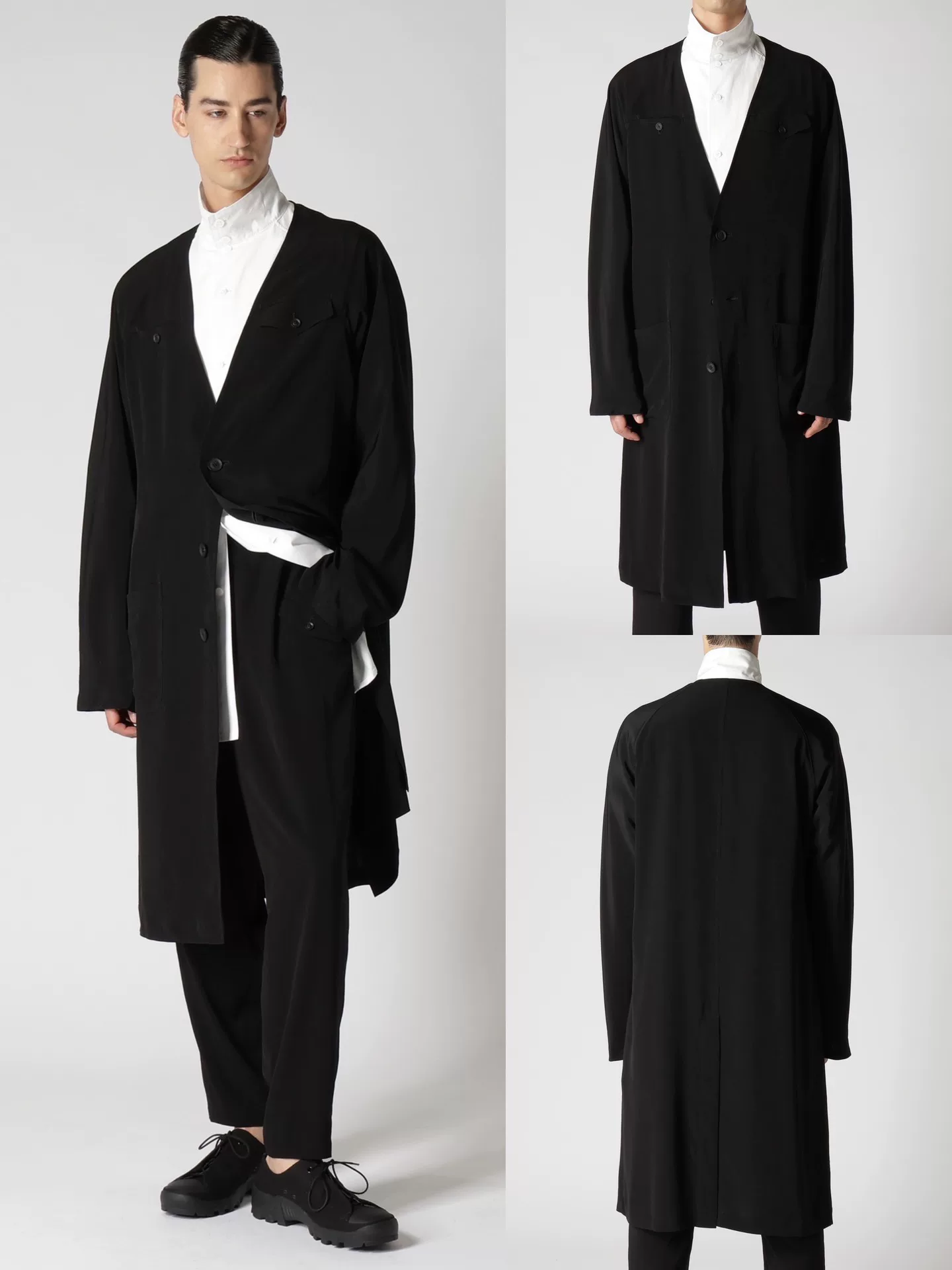 Yohji Yamamoto 24SS V-Neck Swallowtail Coat