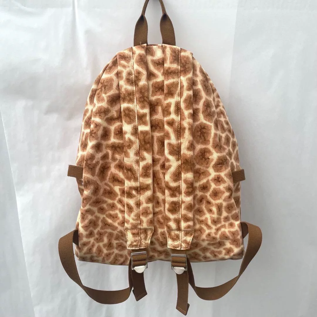 Head Porter Leopard Print Canvas Backpack — front