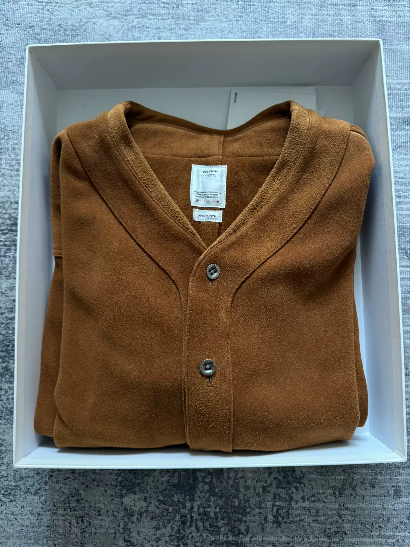 VISVIM 22SS DUGOUT JKT JP DEERSKIN — front