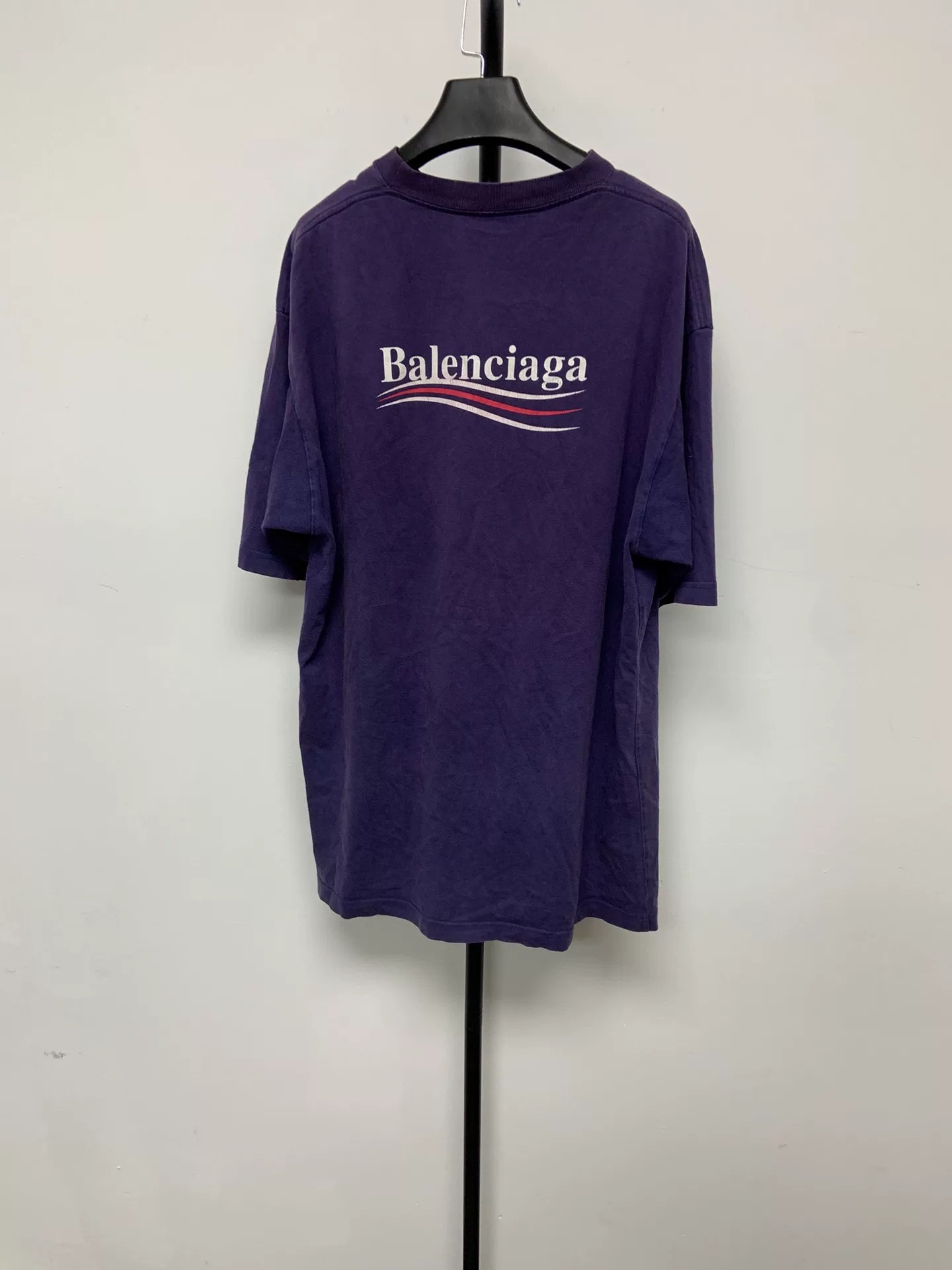 Balenciaga Logo Crewneck Short-Sleeve T-Shirt — front