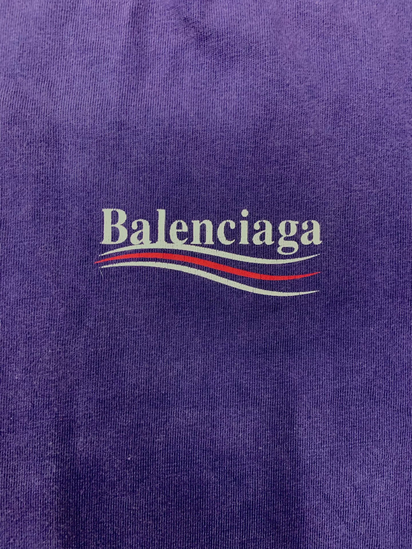Balenciaga Logo Crewneck Short-Sleeve T-Shirt — detail